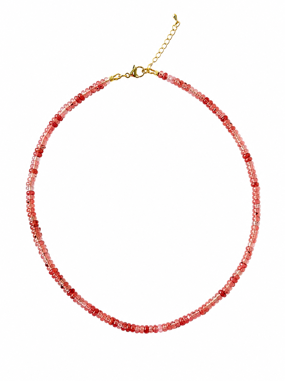 Abacus Peach Natural Stone Necklace