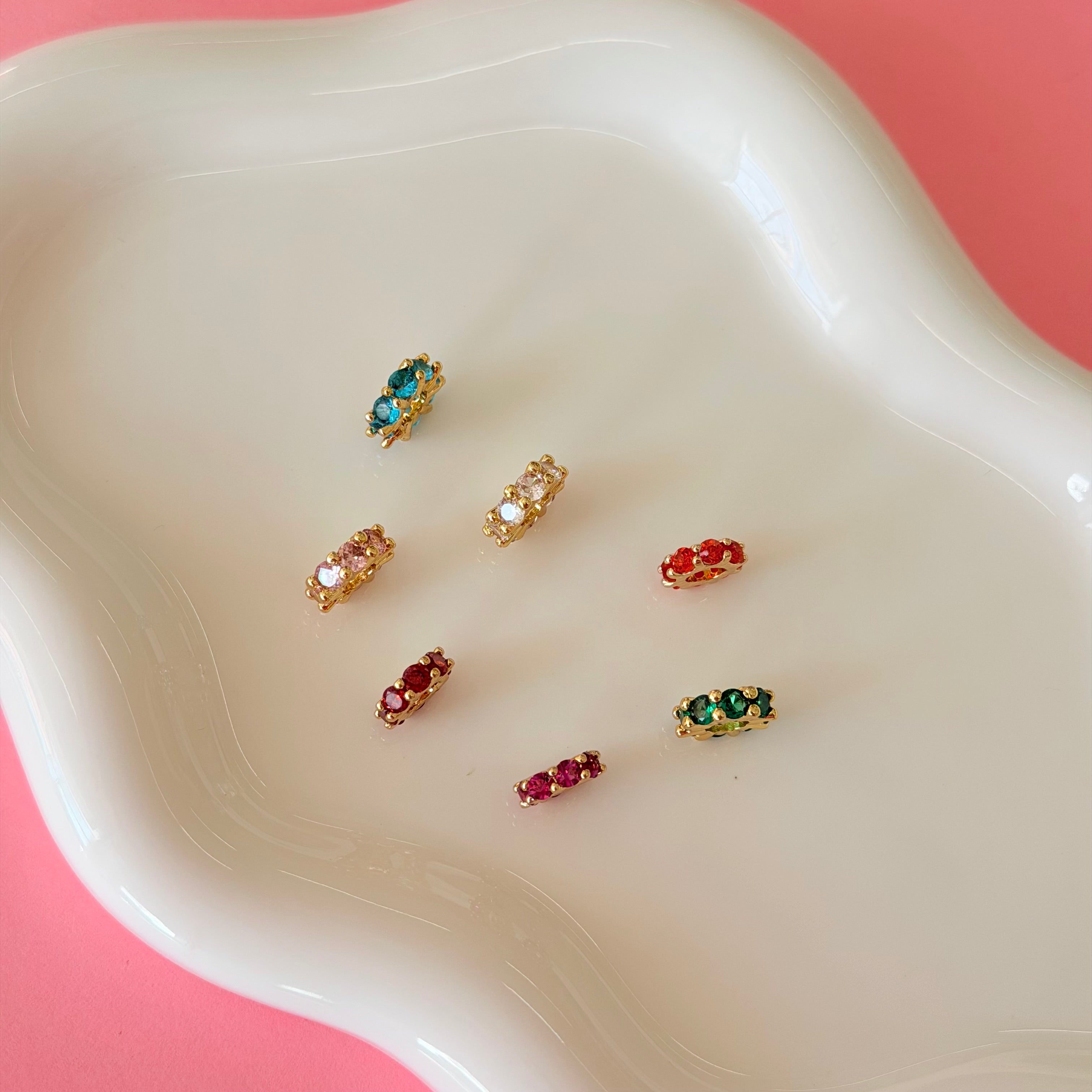 Diamond Spacers Charms