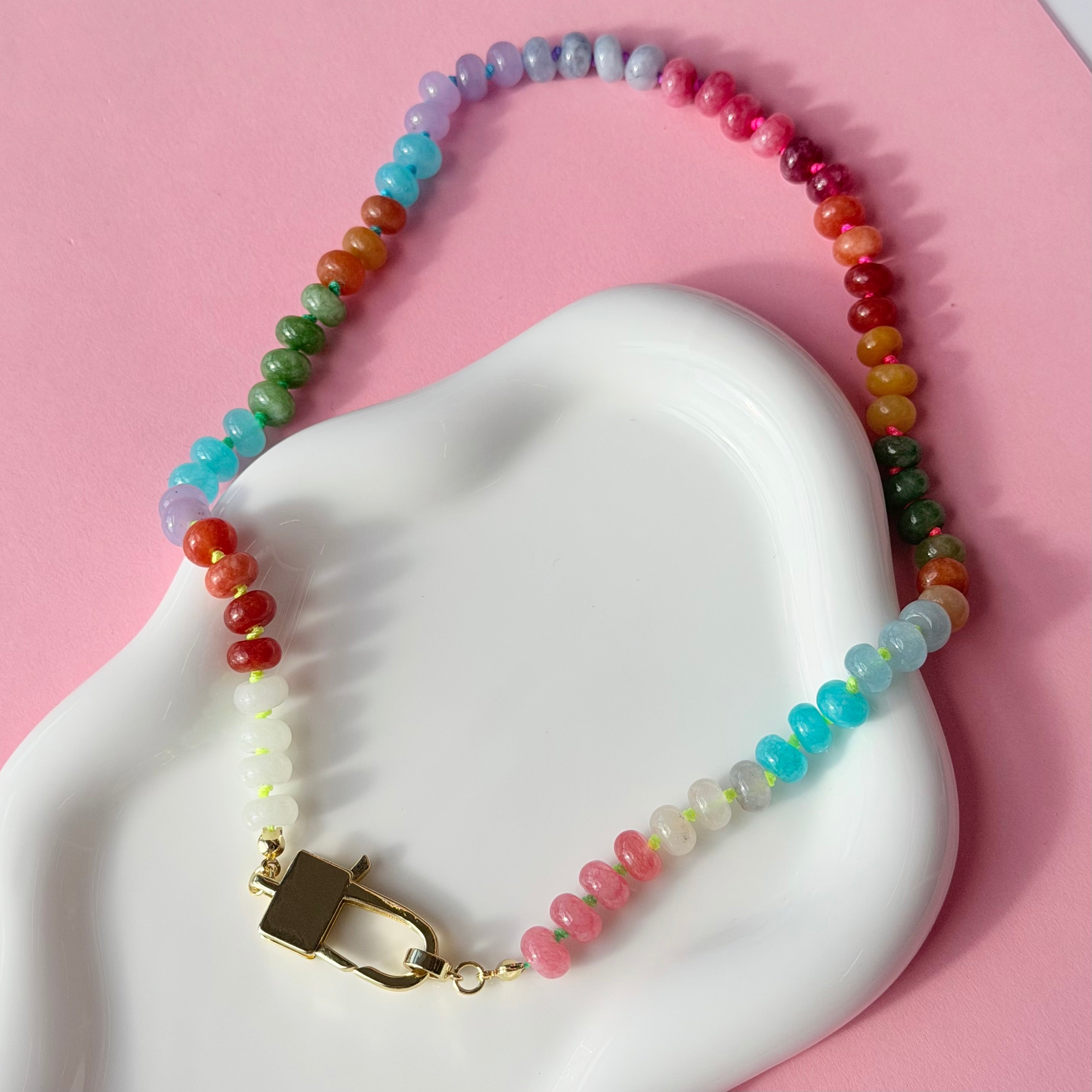 Rainbow Lock Necklace