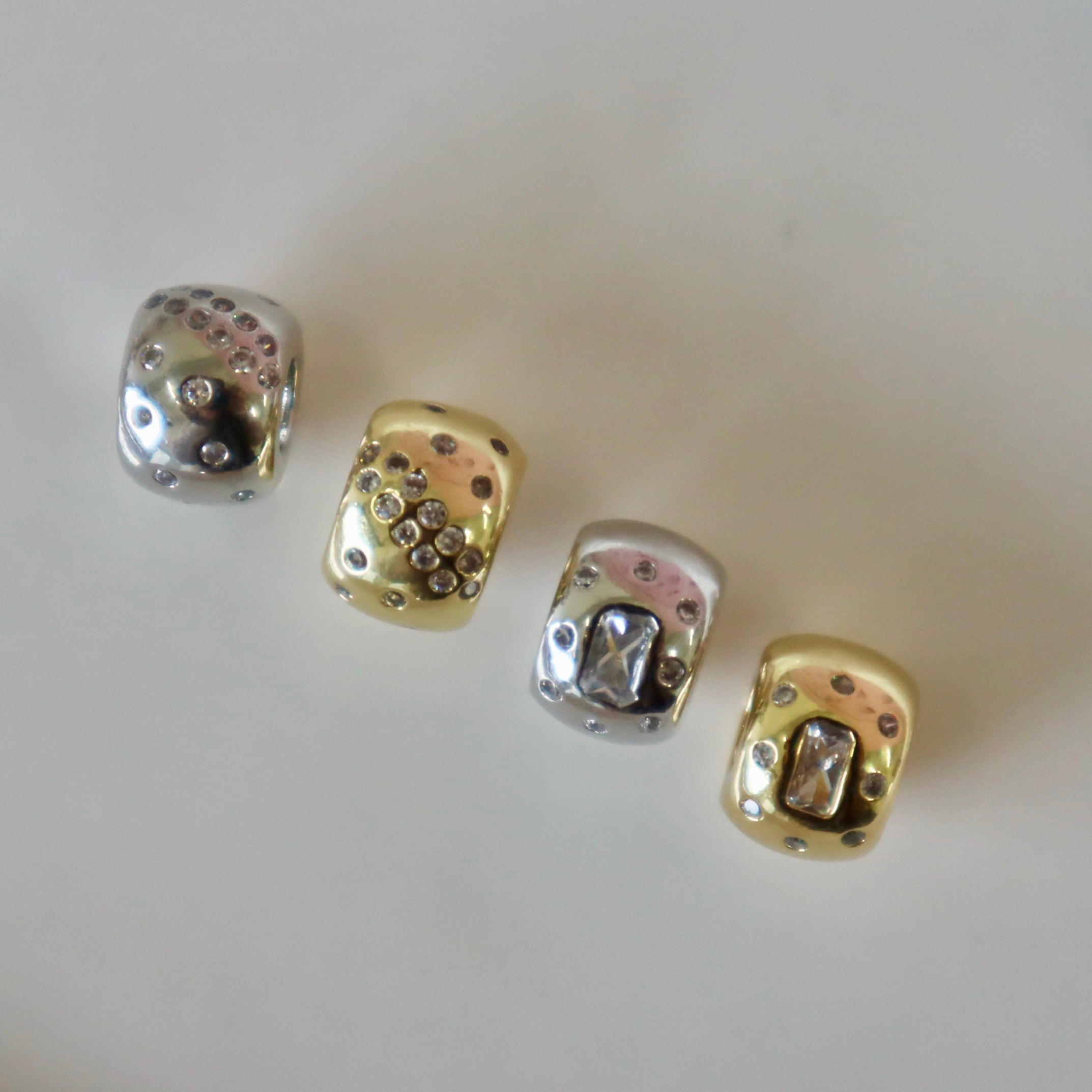 Crystal Spacer Charm