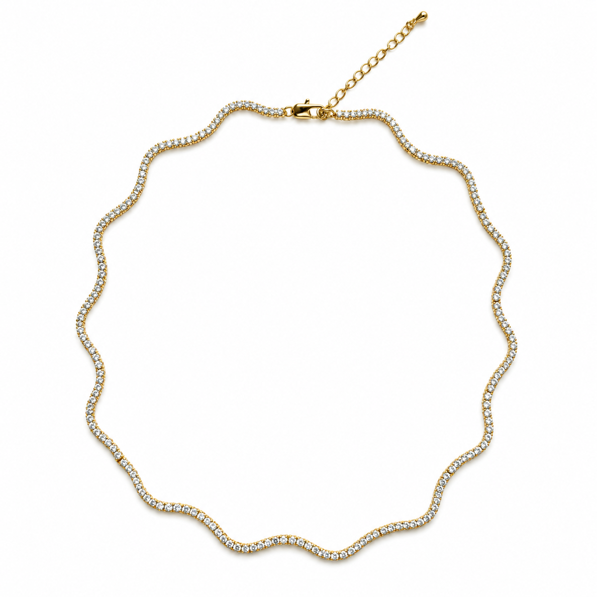 Luxe Wave Chain Necklace