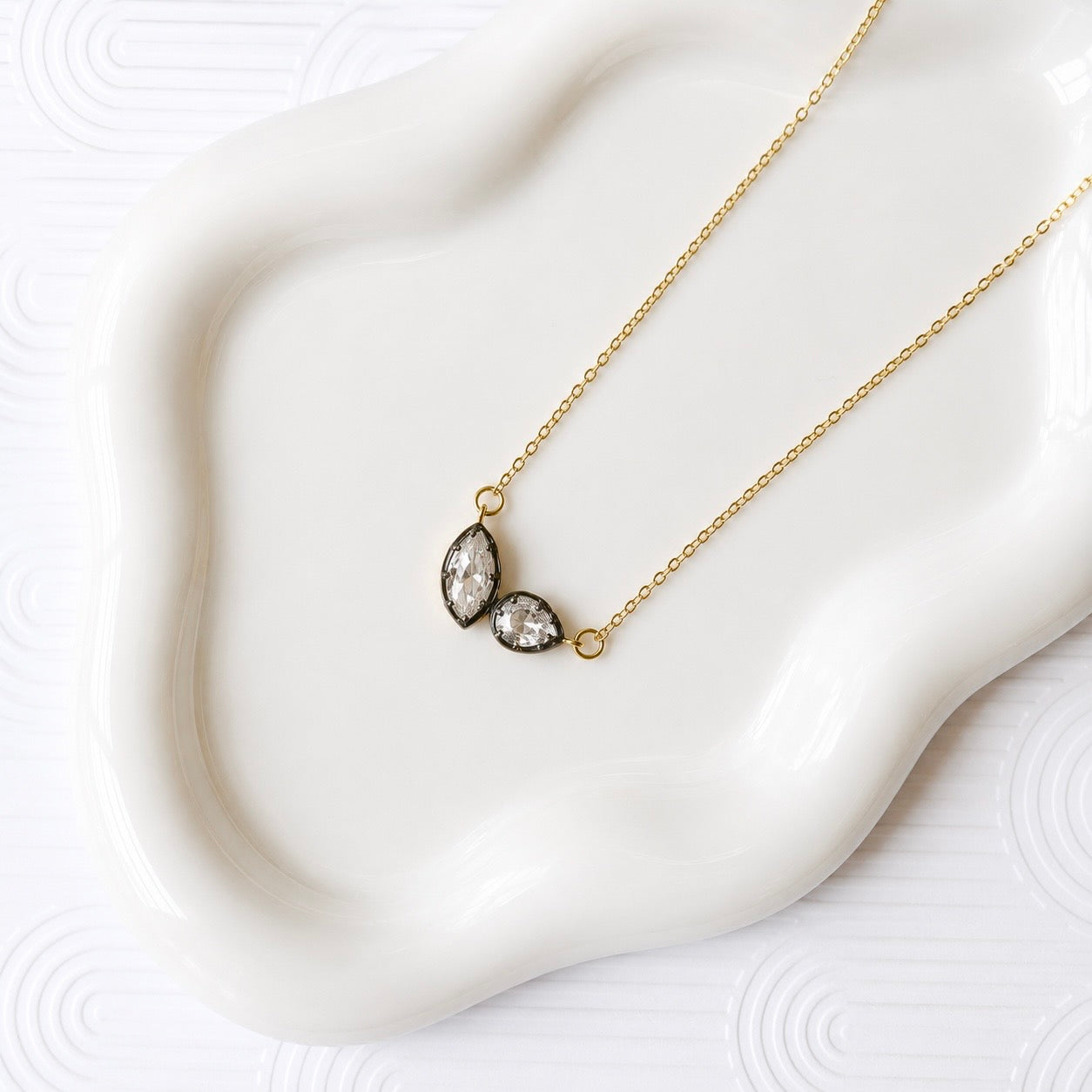 Luxe Black Crystal Necklace