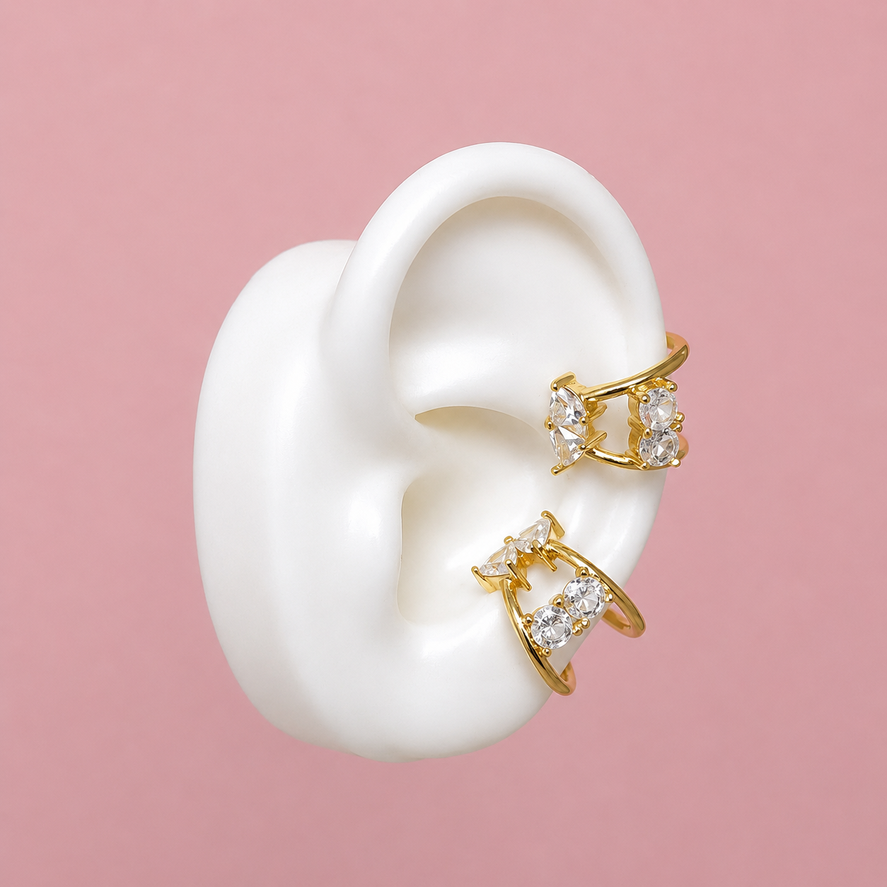 Starlight Crystal Ear Cuff