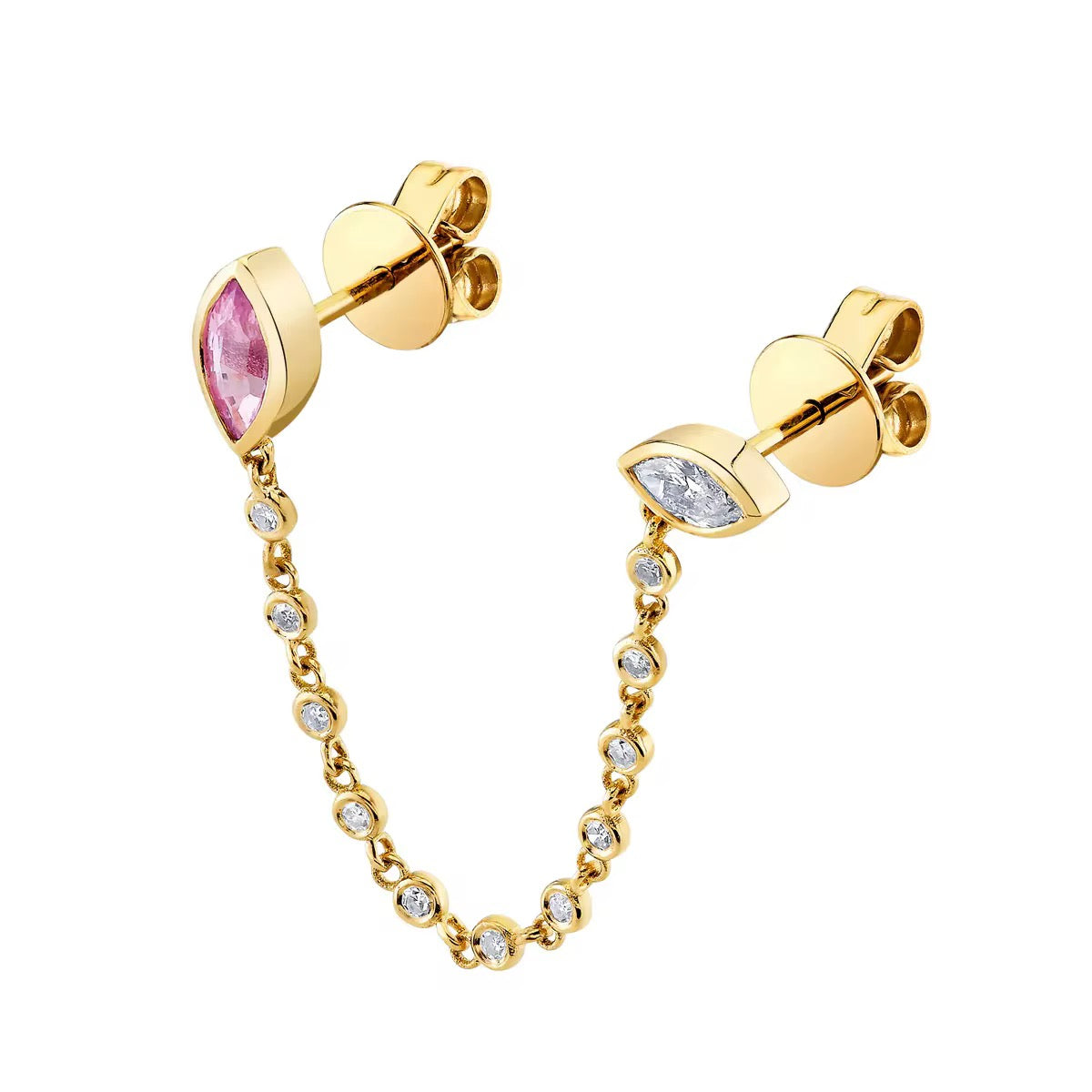 Celeste Drop Chain Earrings