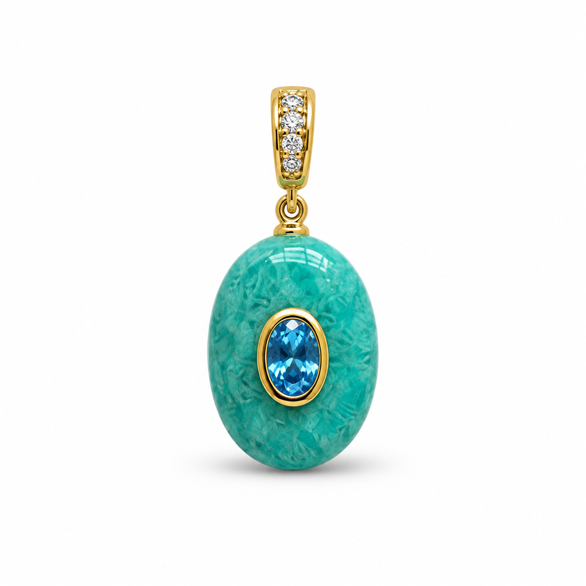 Aura Oval Clasp Natural Charm