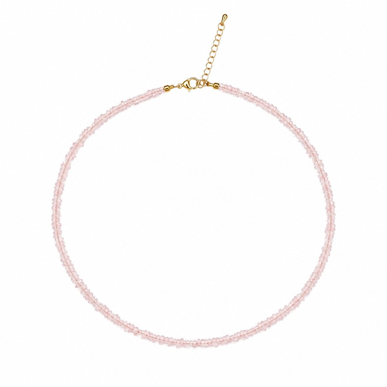 Natural Rose Quartz Gemstone Necklace