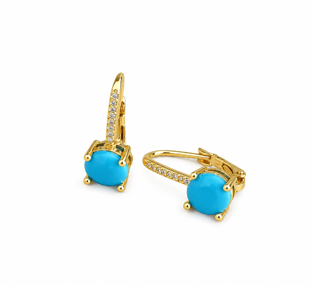 Sparkle Drop Huggie Earrings