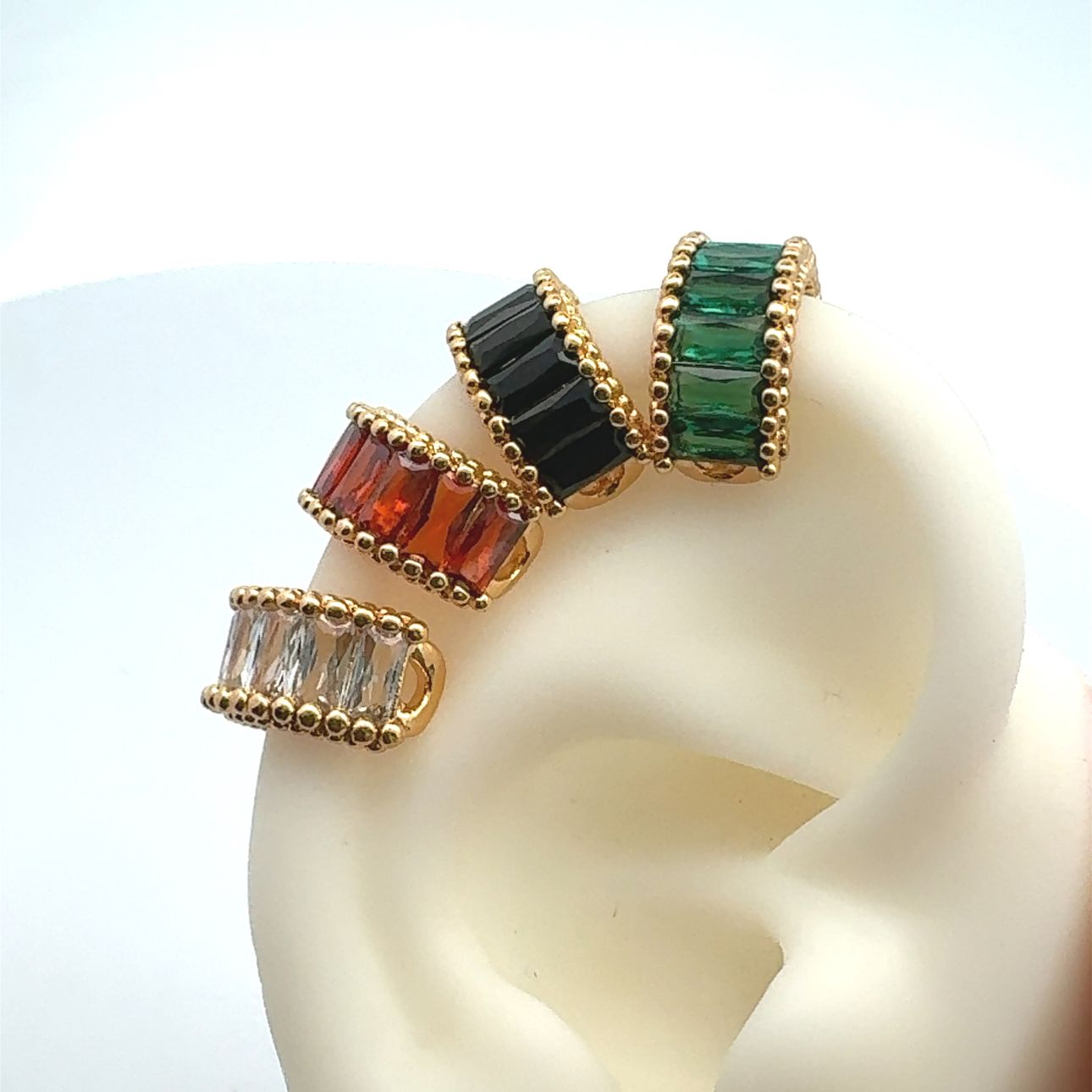 Baguette Crystal Earcuff
