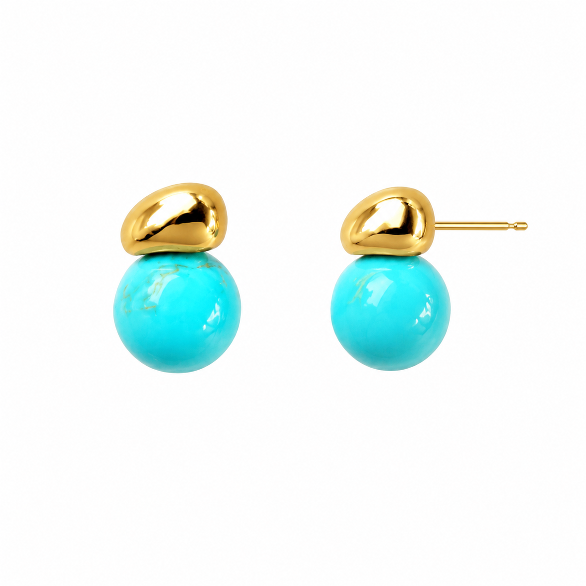 Natural Stone Drop Earrings