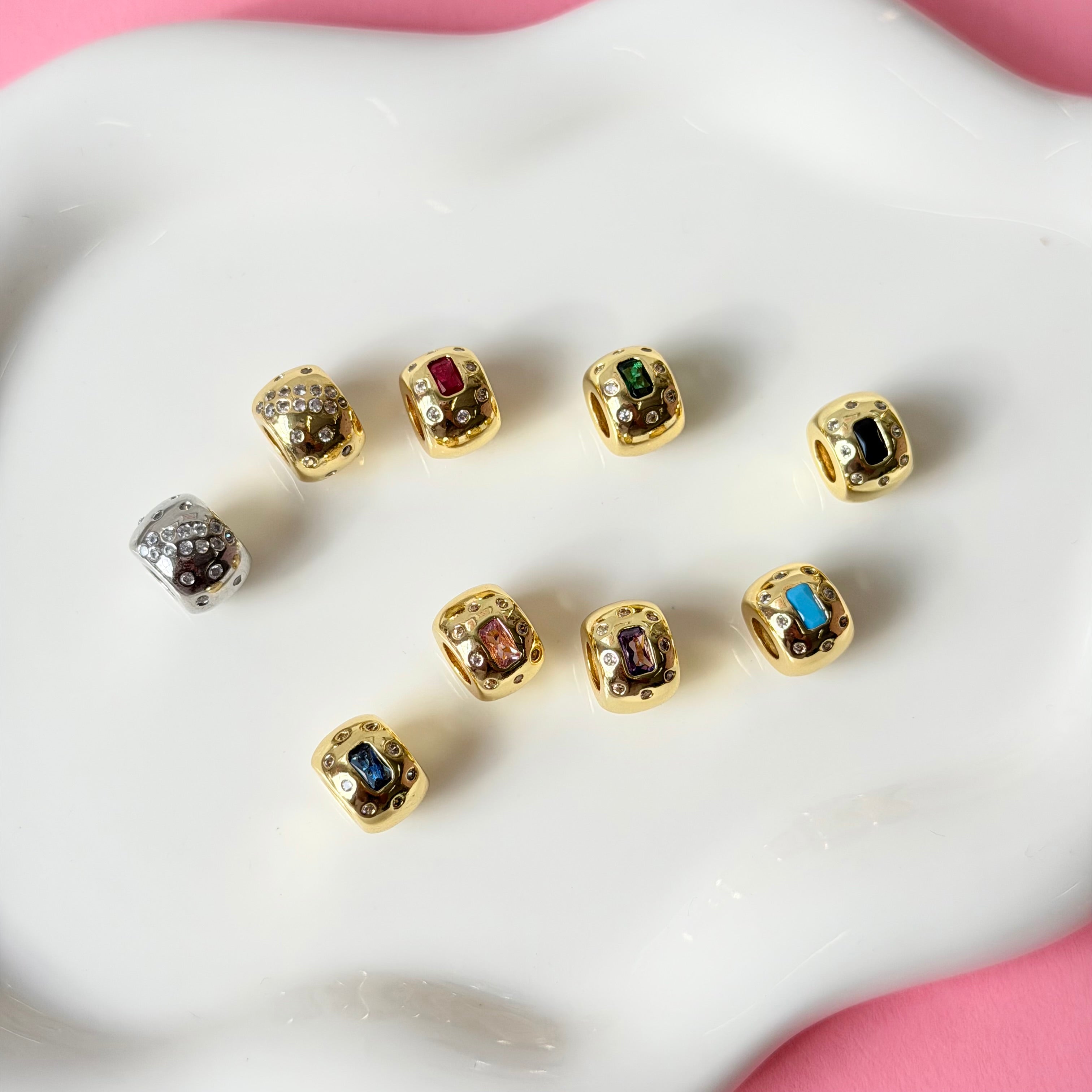 Diamond Spacer Charm