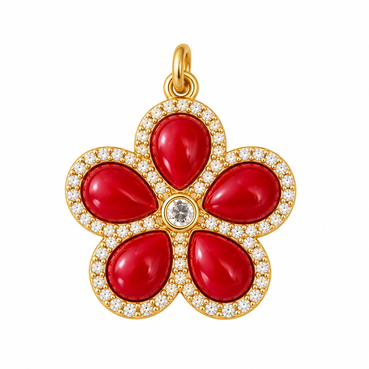 Luxe Bloom Zirconia Charm