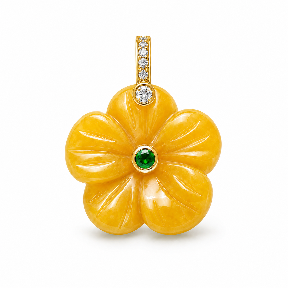 Natural Bloom Stone Charm