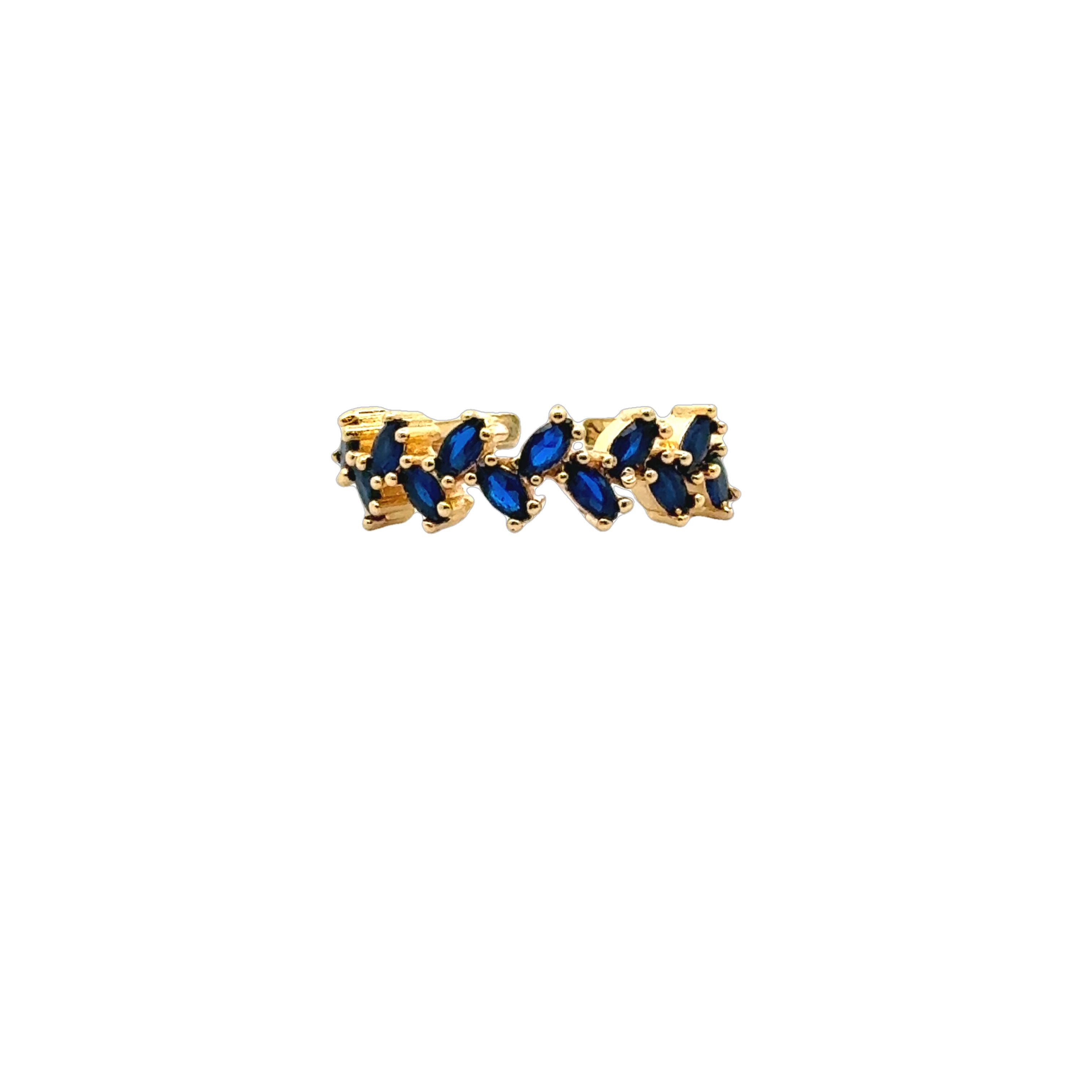 Leaves Crystal Color Ring