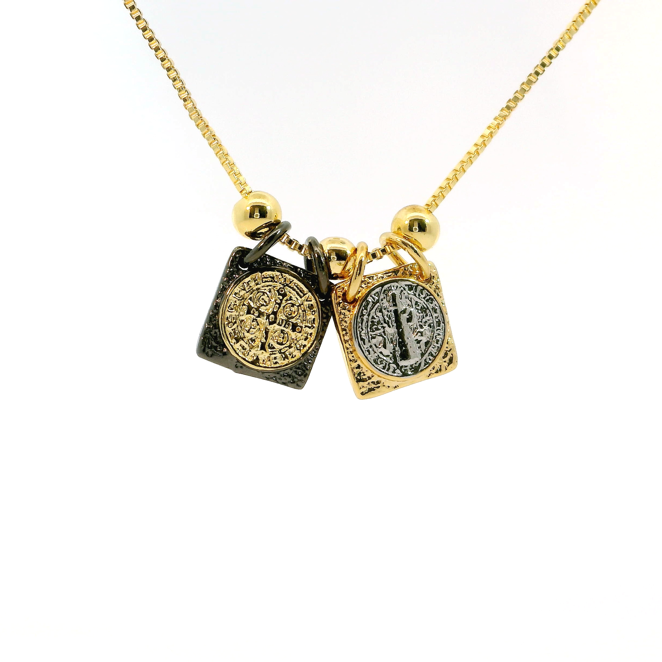 Charcoal Escapulario Charm