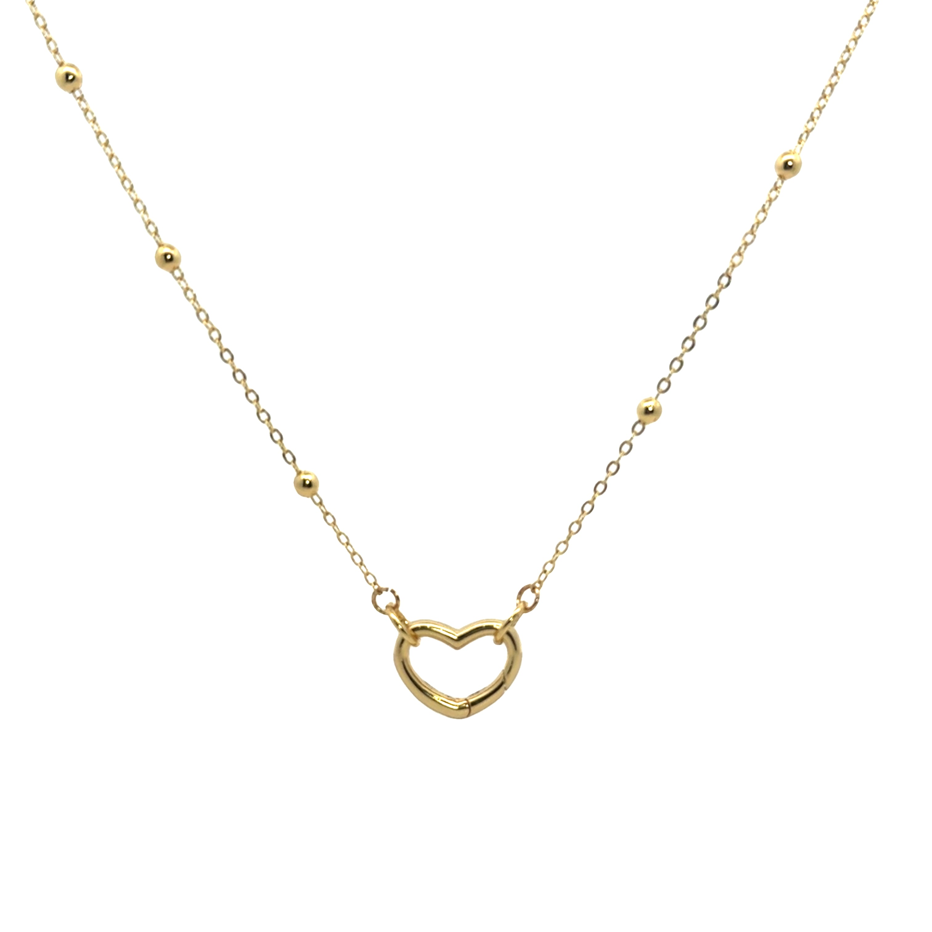 Beads Chain and Ring Necklace