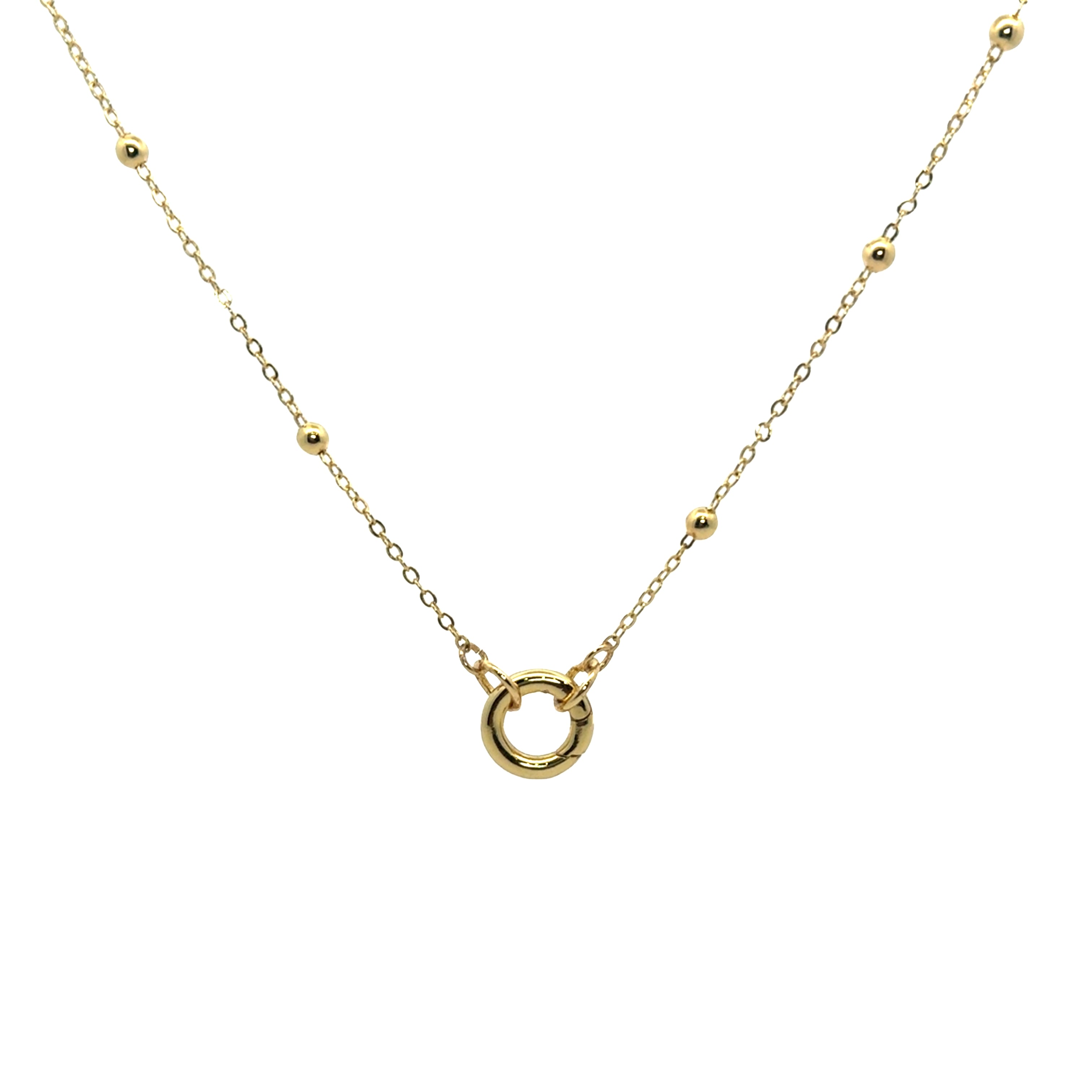 Beads Chain and Ring Necklace