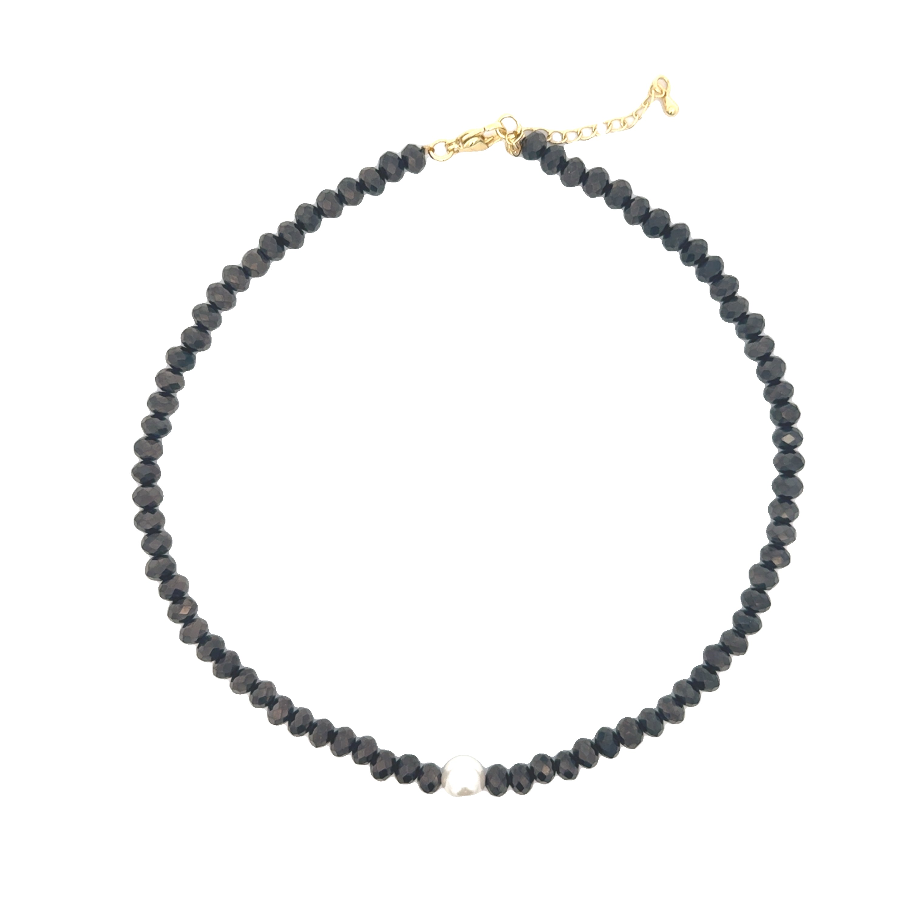 Crystals and Pearls Duo Necklace