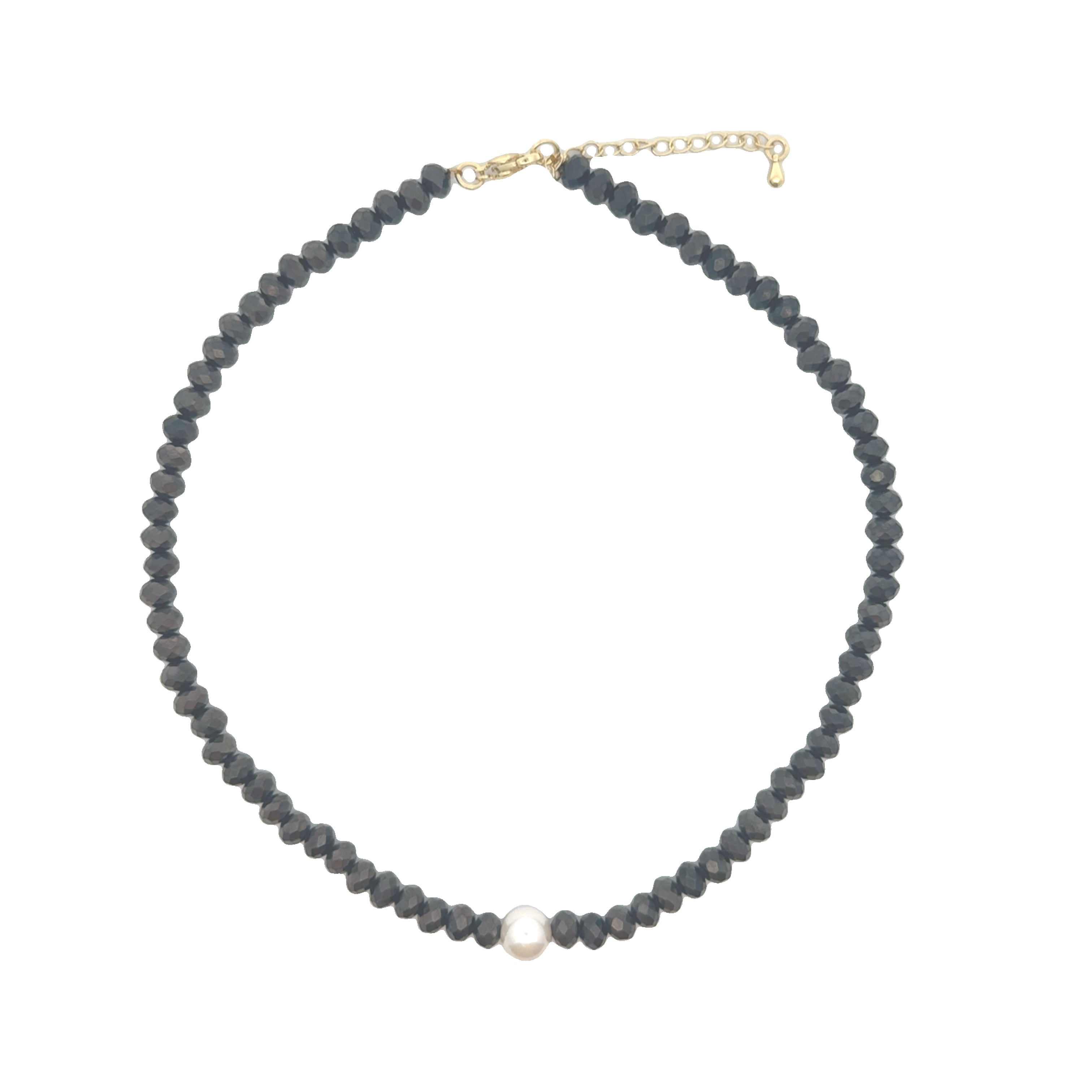 Crystals and Pearls Duo Necklace