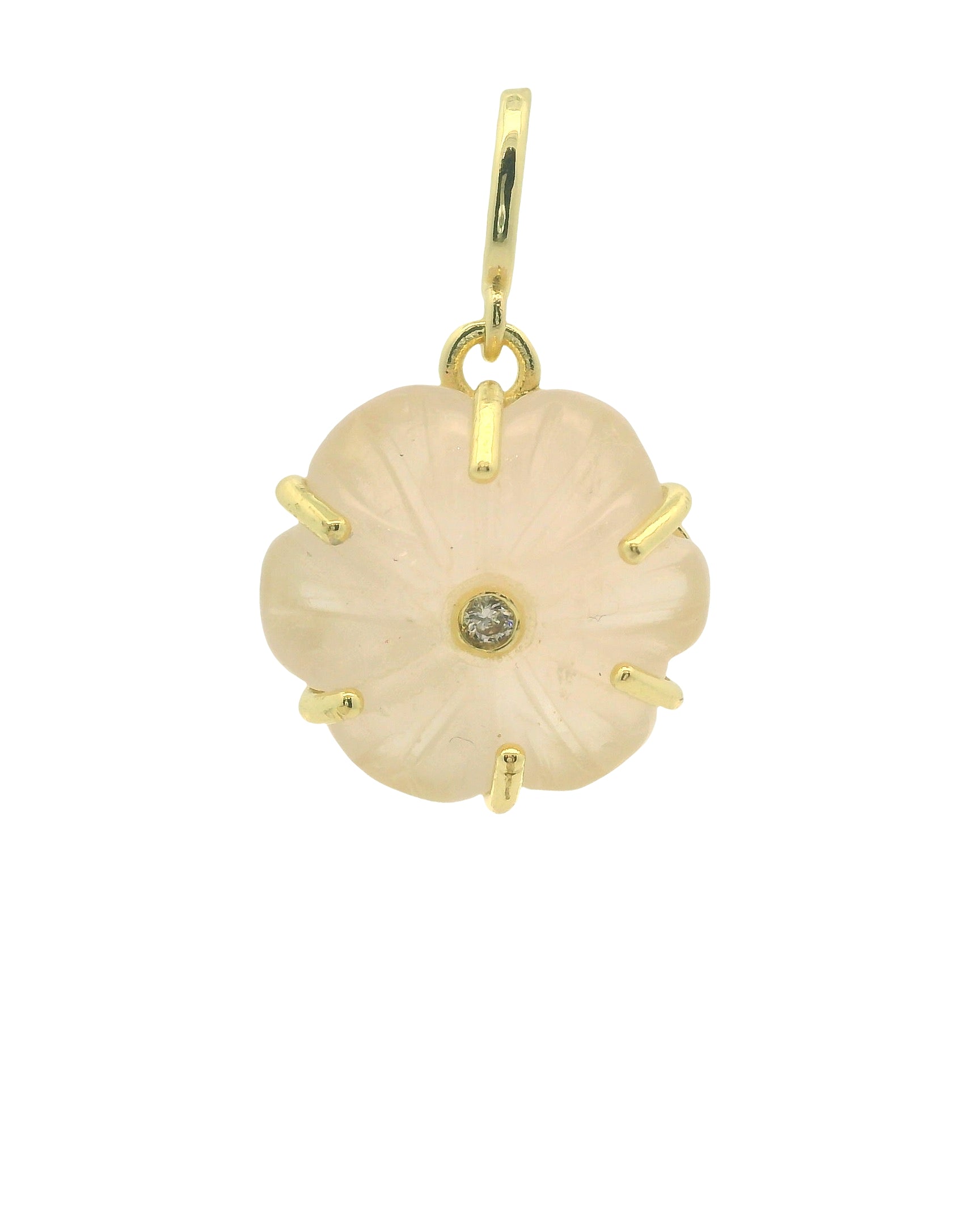Natural Stone Flower Charm