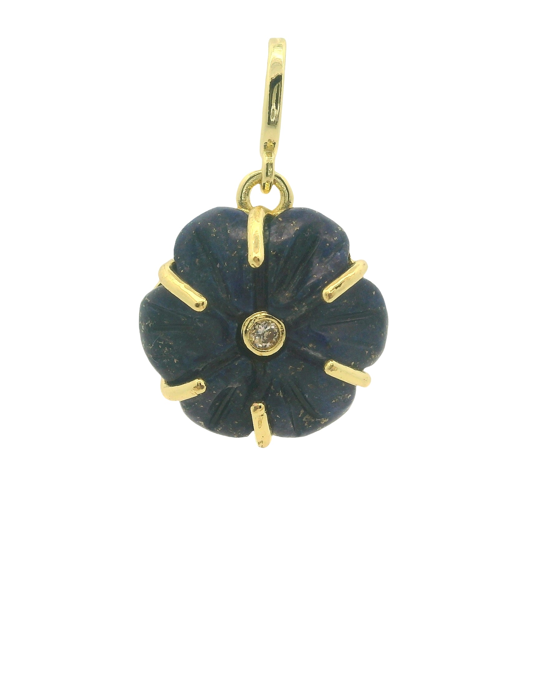 Natural Stone Flower Charm