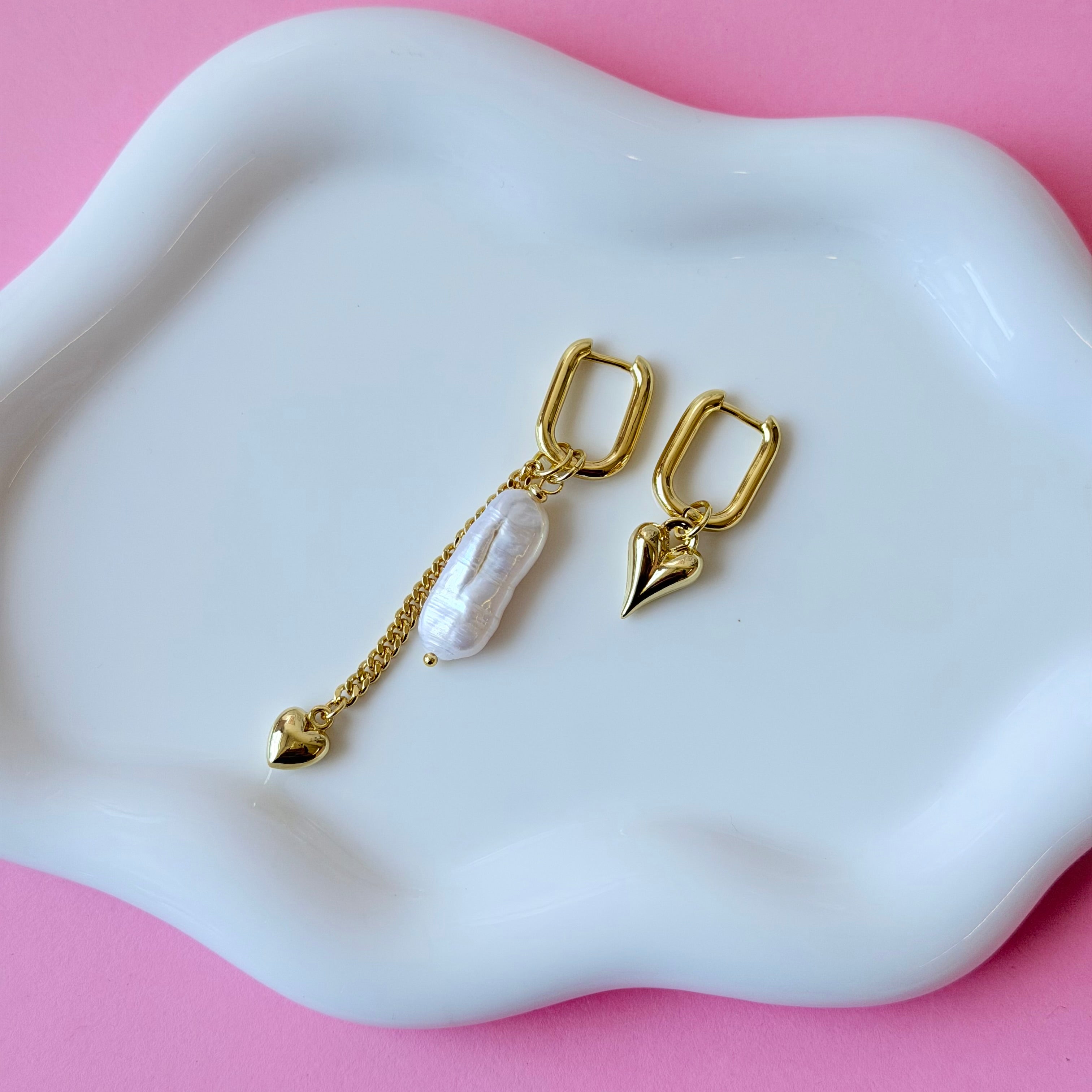 Eternal Pearl Hoops
