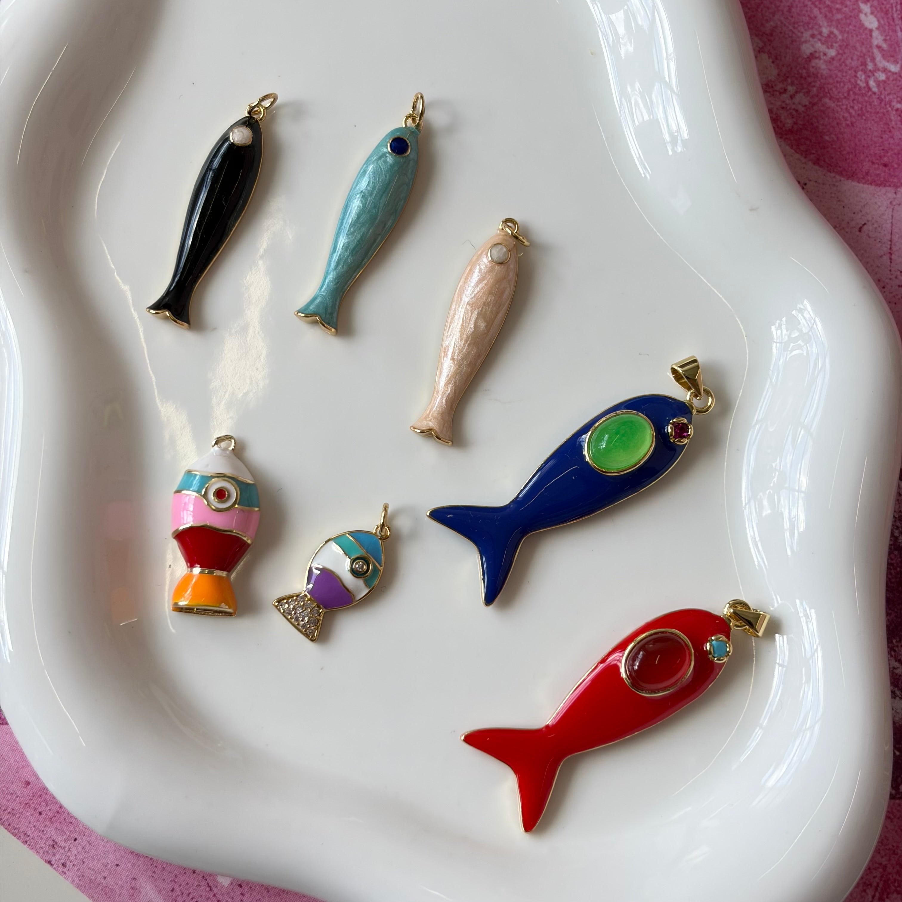 Sea Enamel Charms Collection
