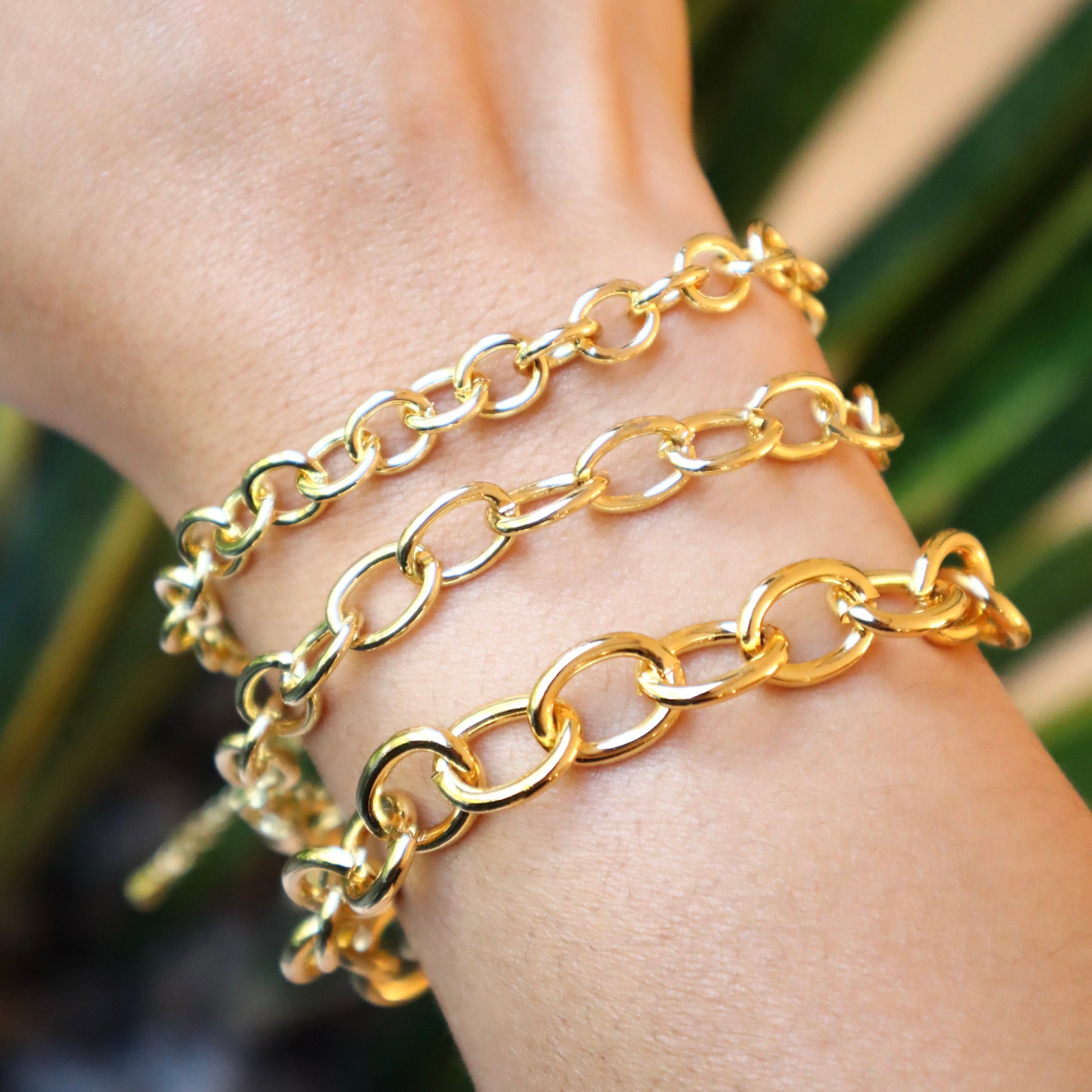Round Paper Clip Bracelet