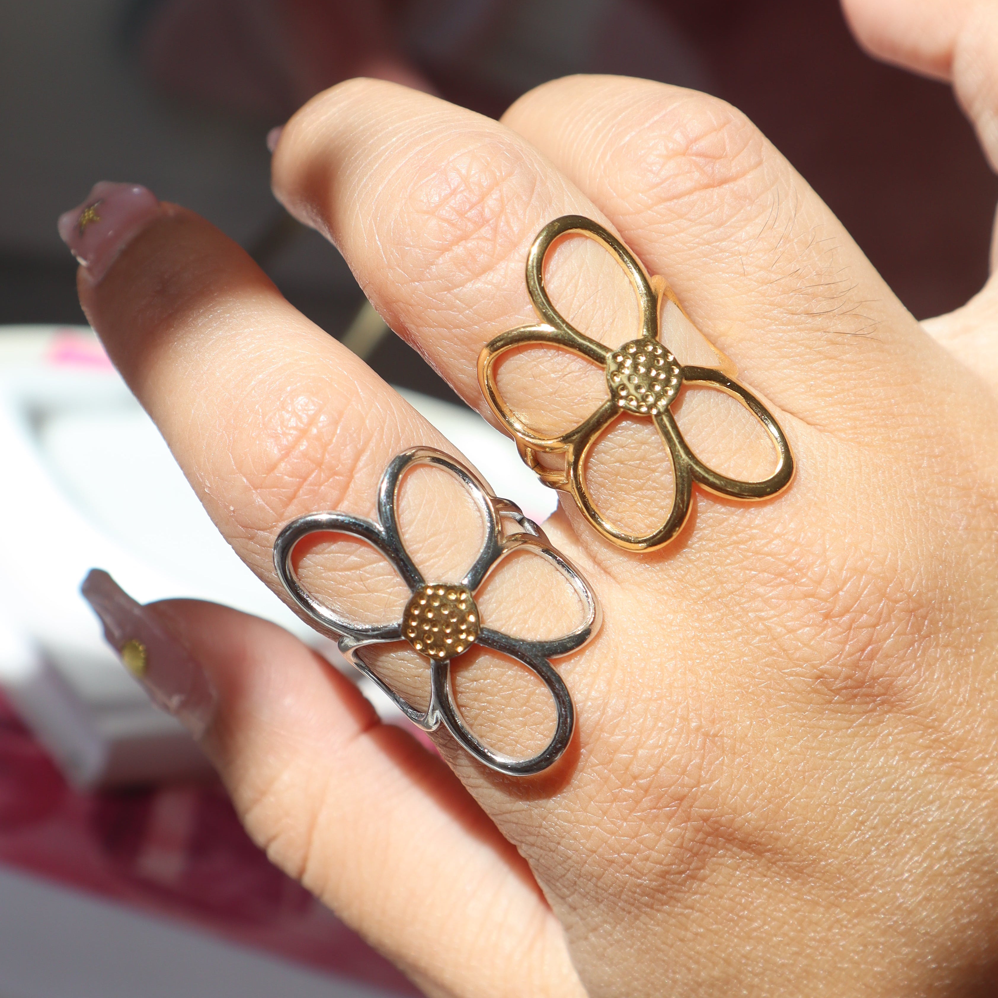 Open Flower ring