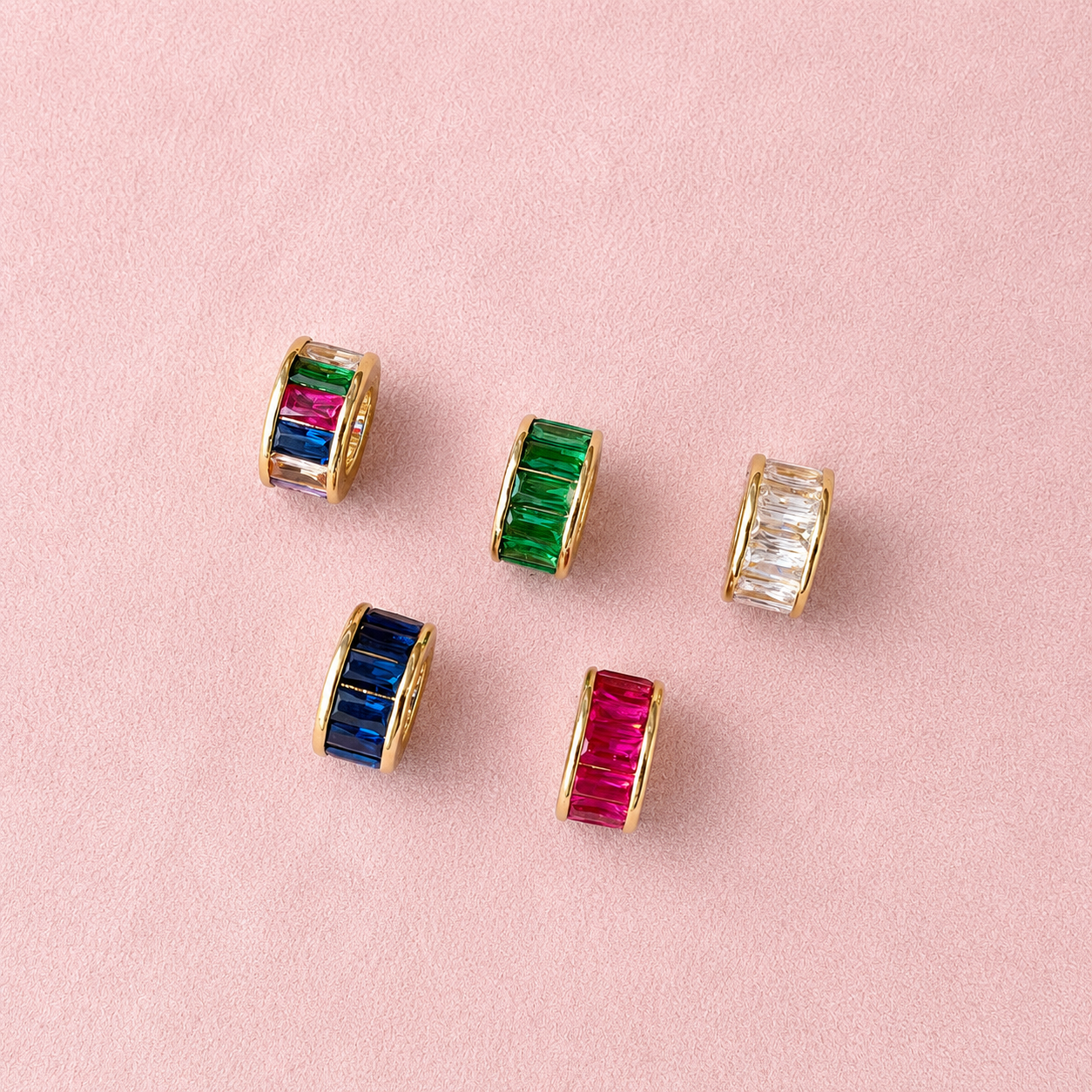 Rainbow Luxe Crystal Spacers
