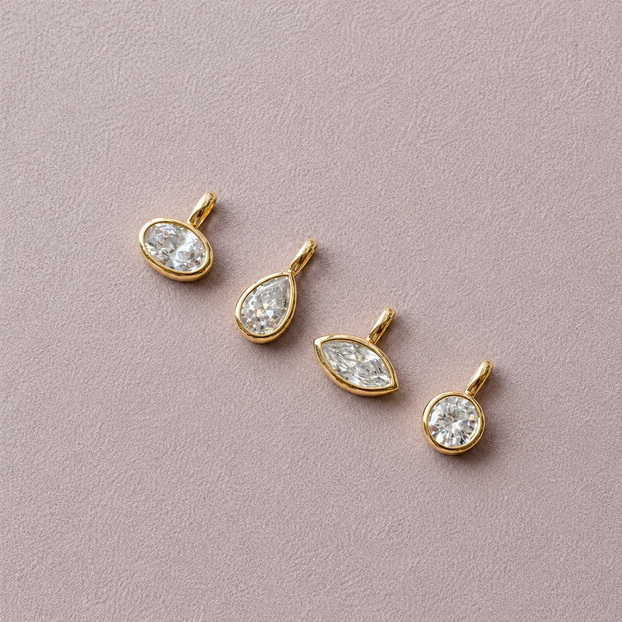 Diamond Shape Charms