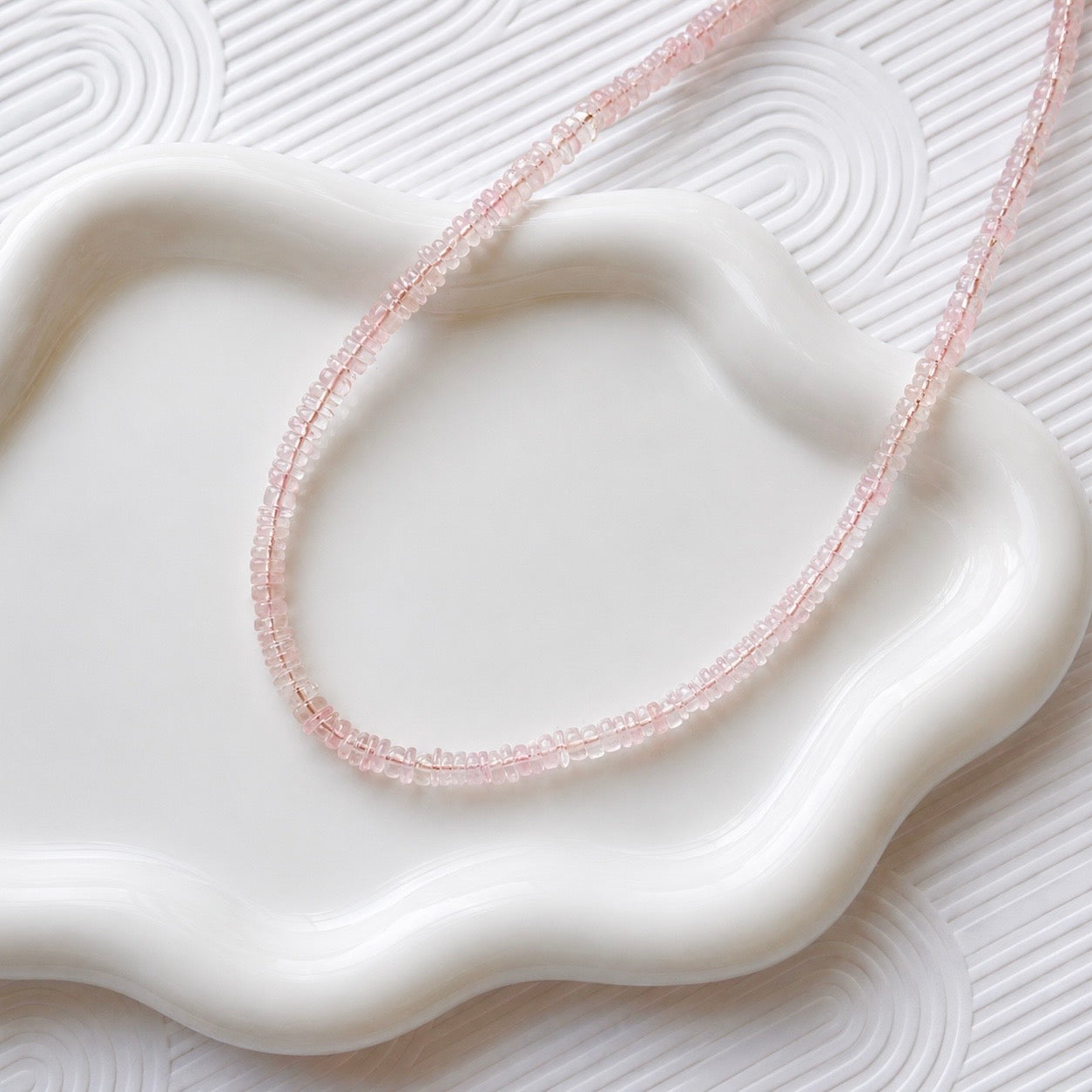 Natural Rose Quartz Gemstone Necklace
