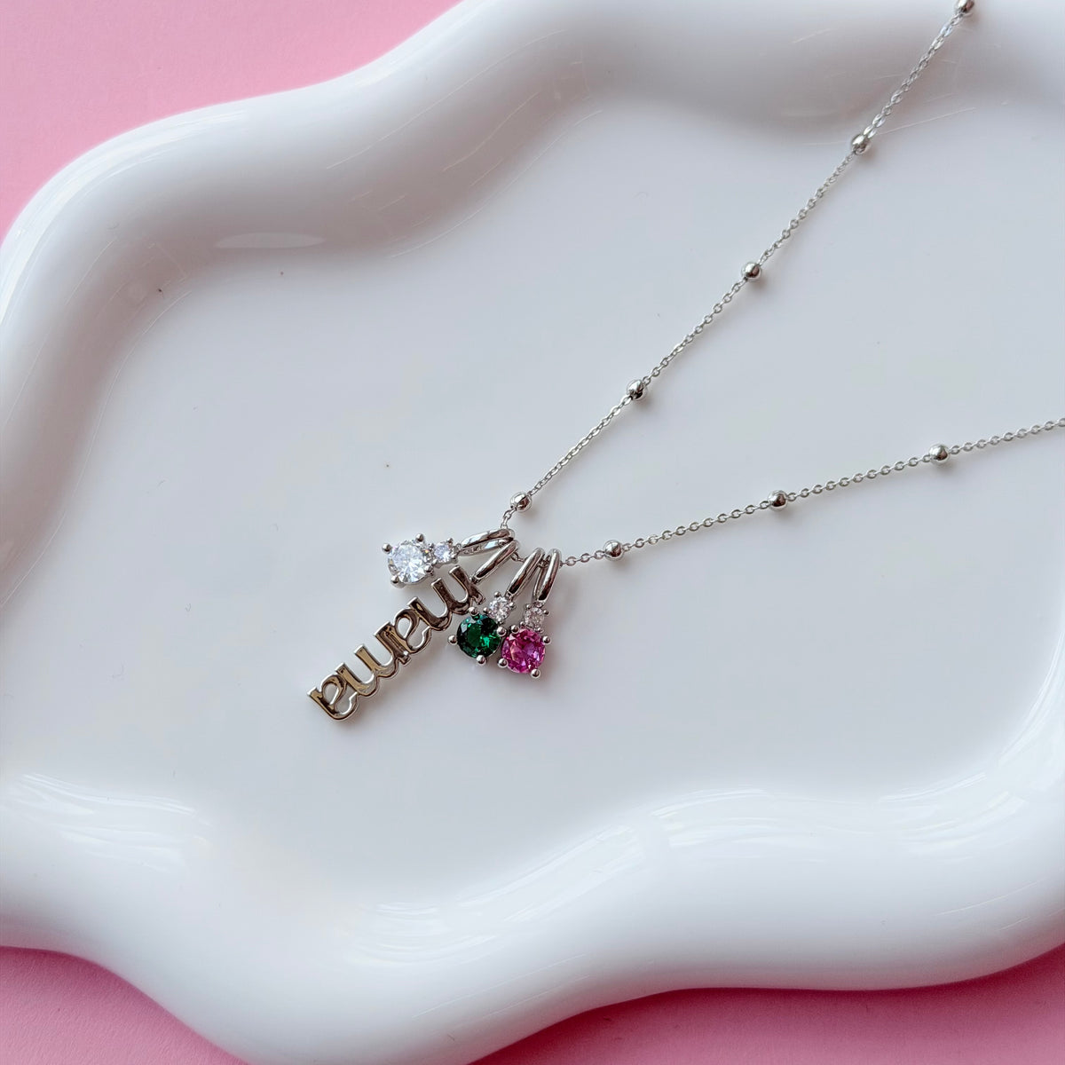 Mama Birthstone Necklace