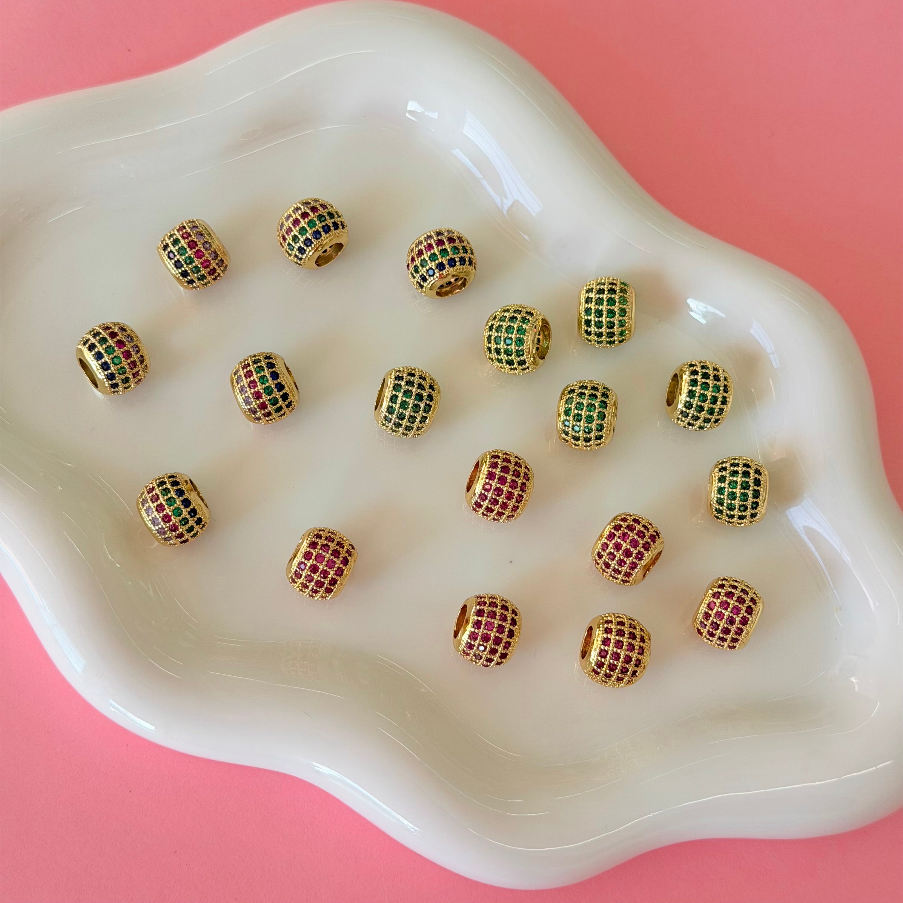 Chunky Full Zirconium Spacers Charms