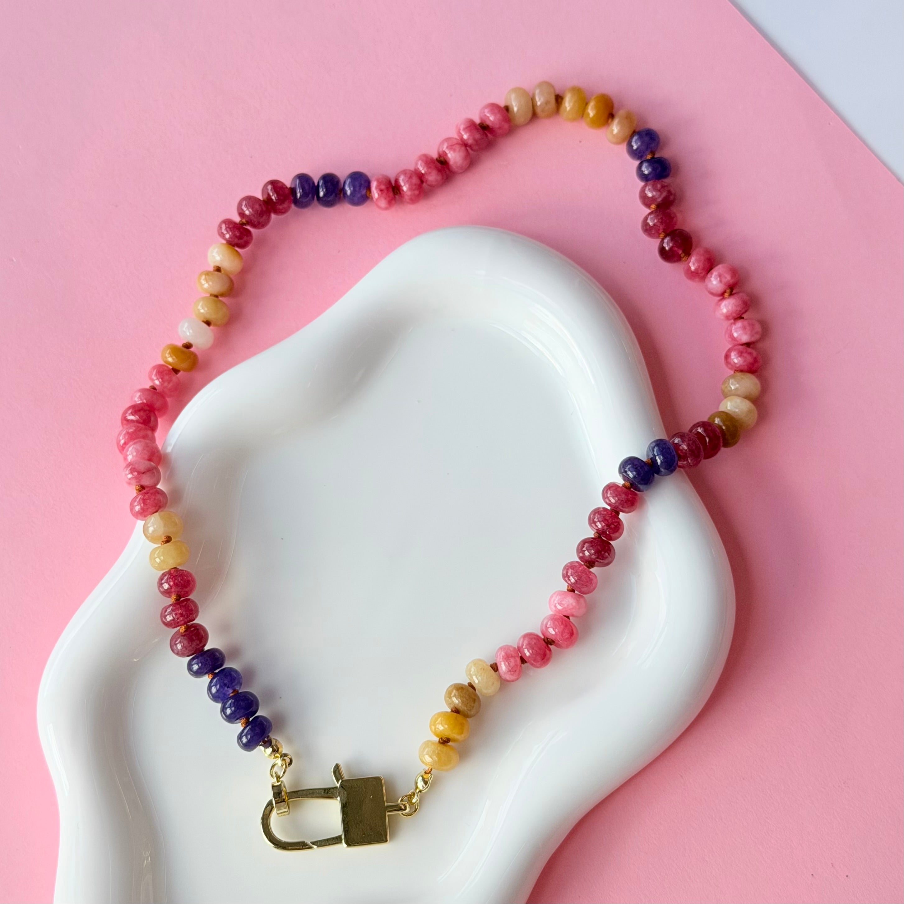Rainbow Lock Necklace