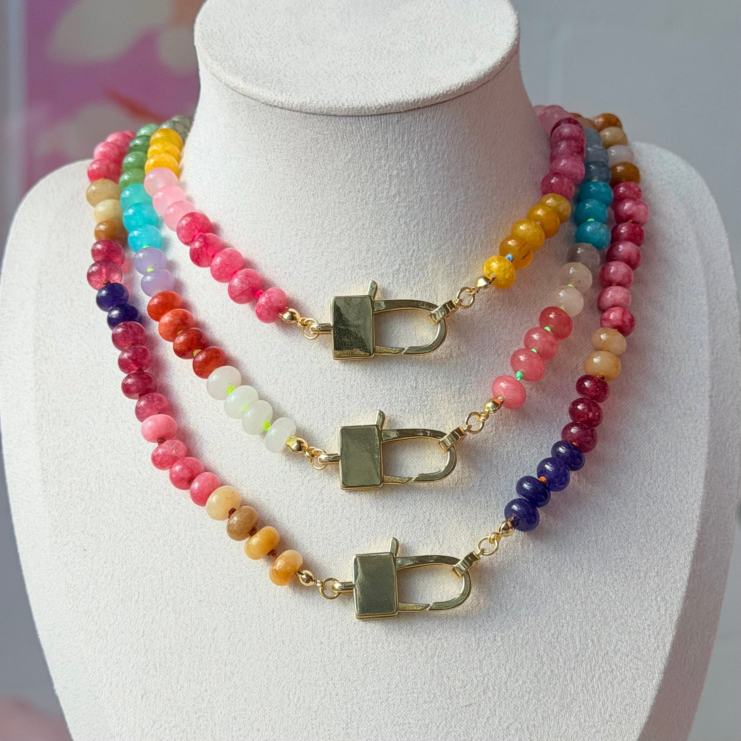 Rainbow Lock Necklace