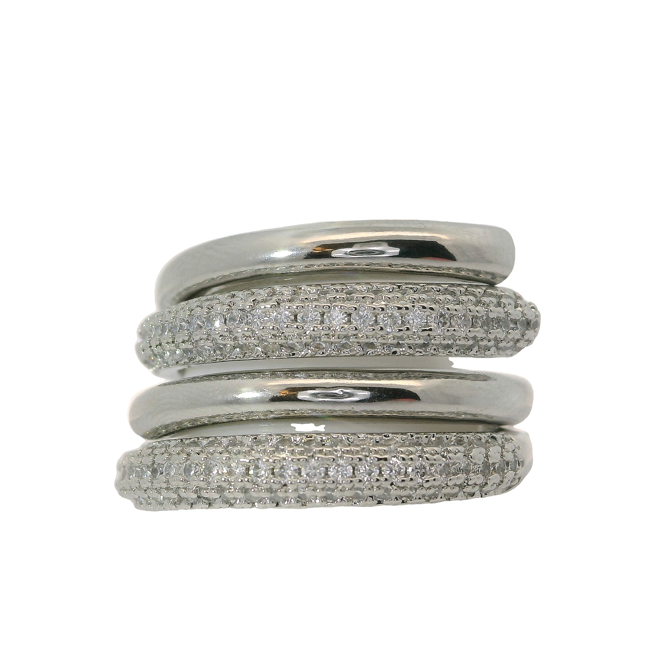 Espiral Interlaced Ring