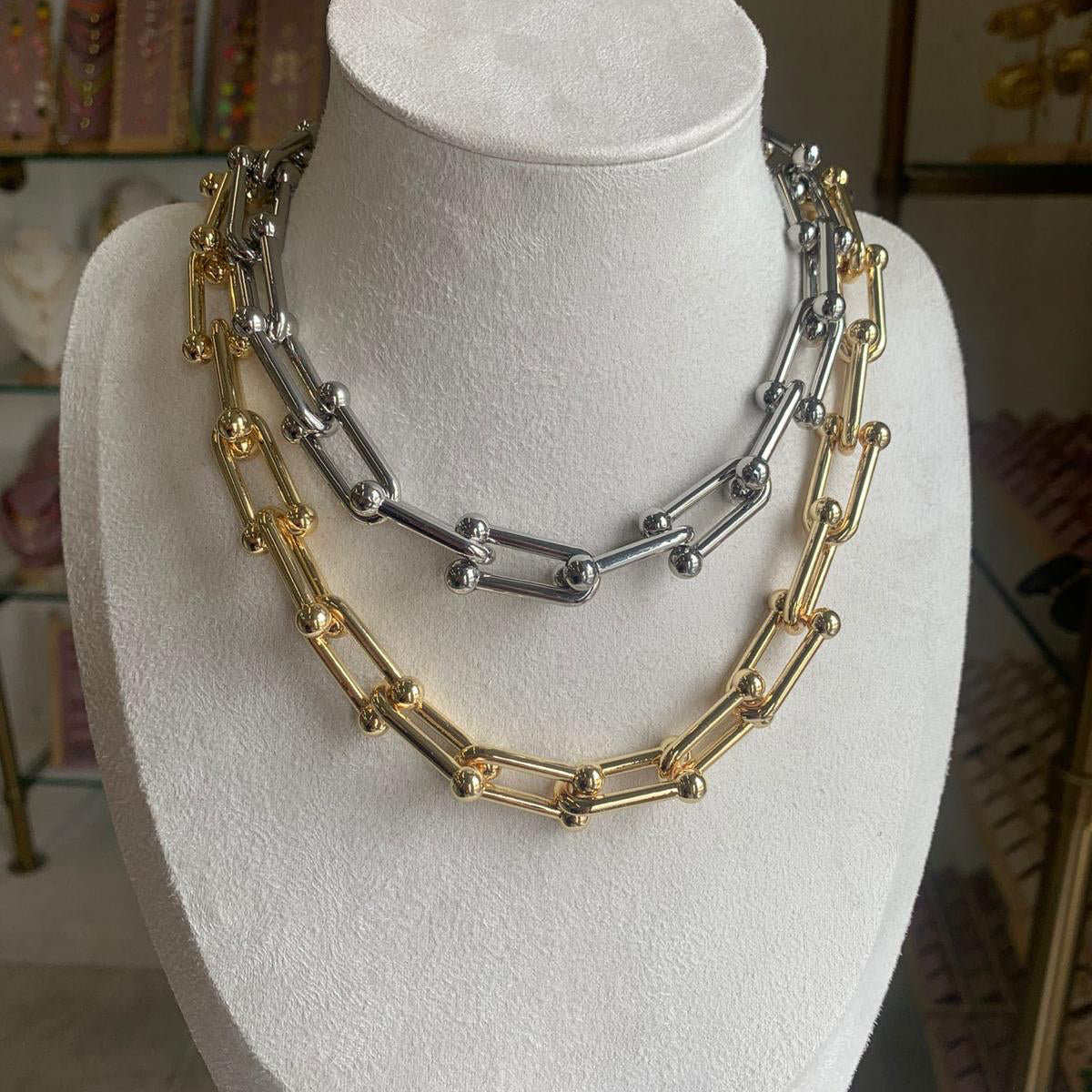Chunky Old Chain Necklace