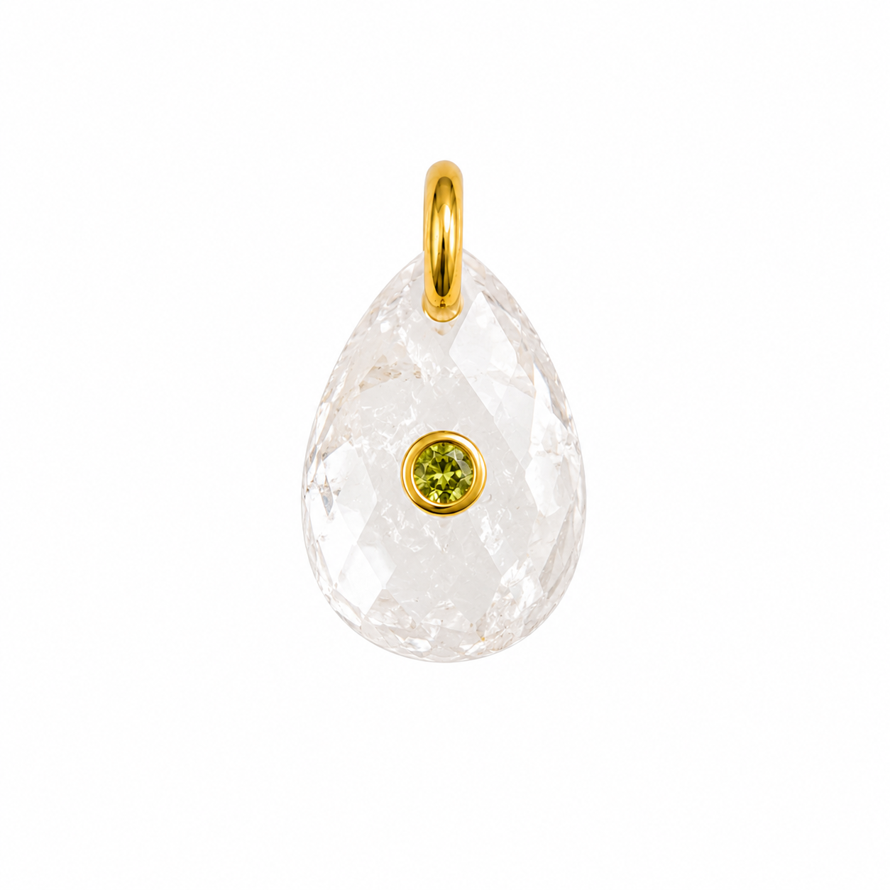 Luna Round Natural Stone Charm