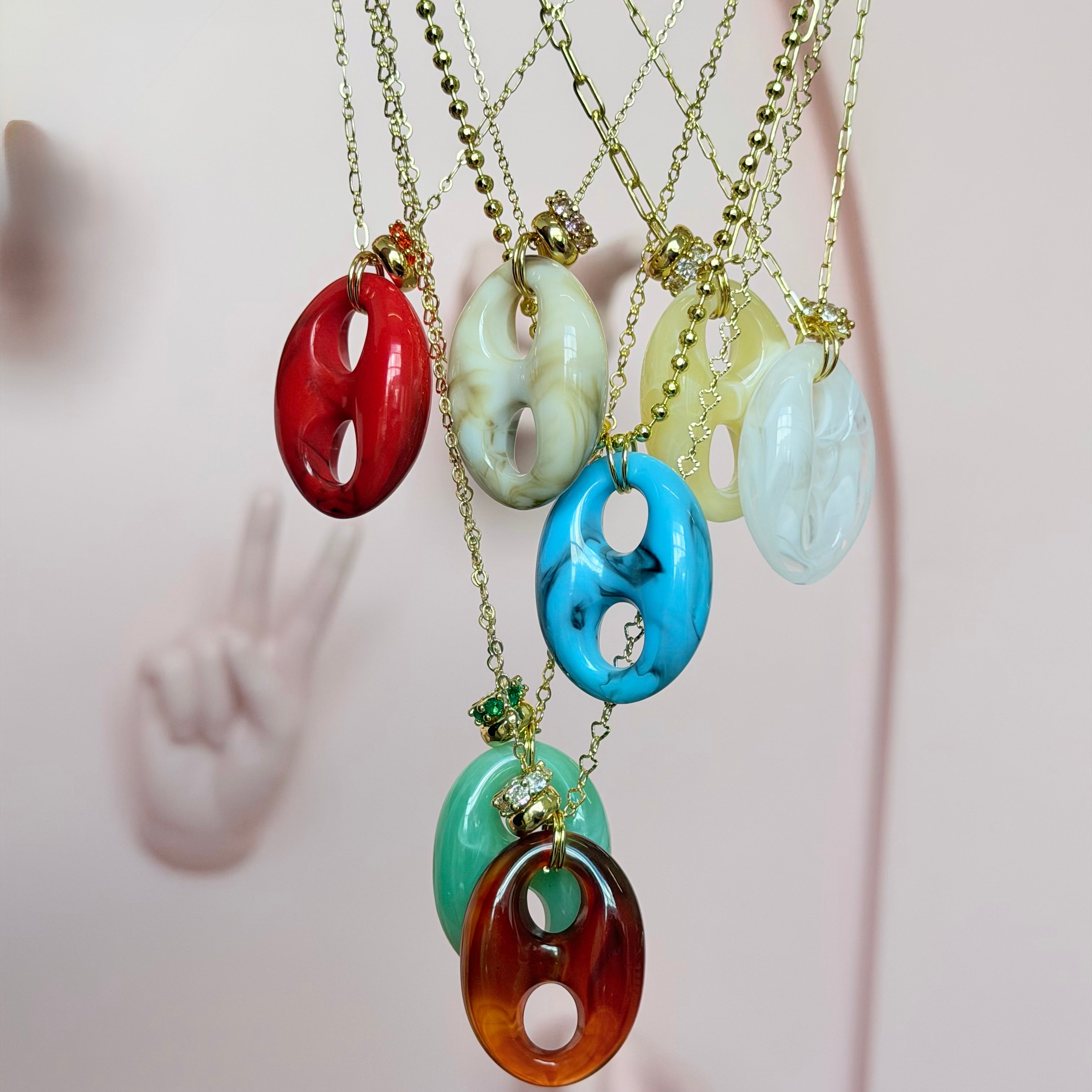 Anchor & Spacers Necklace