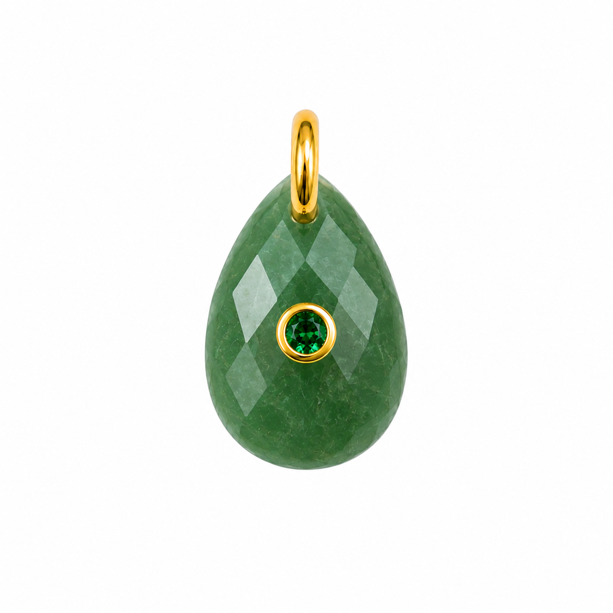 Luna Round Natural Stone Charm
