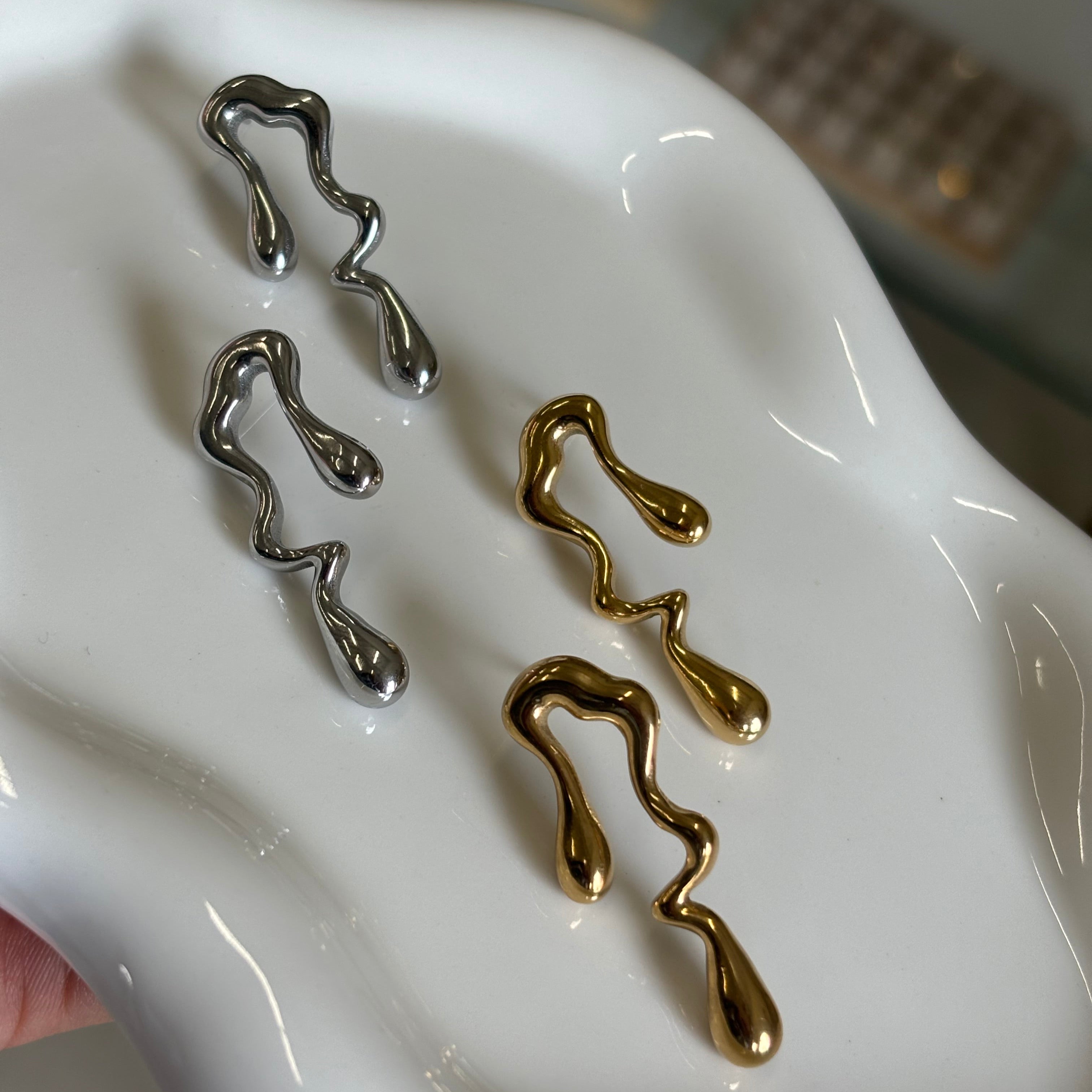 Melted Drip Earrings
