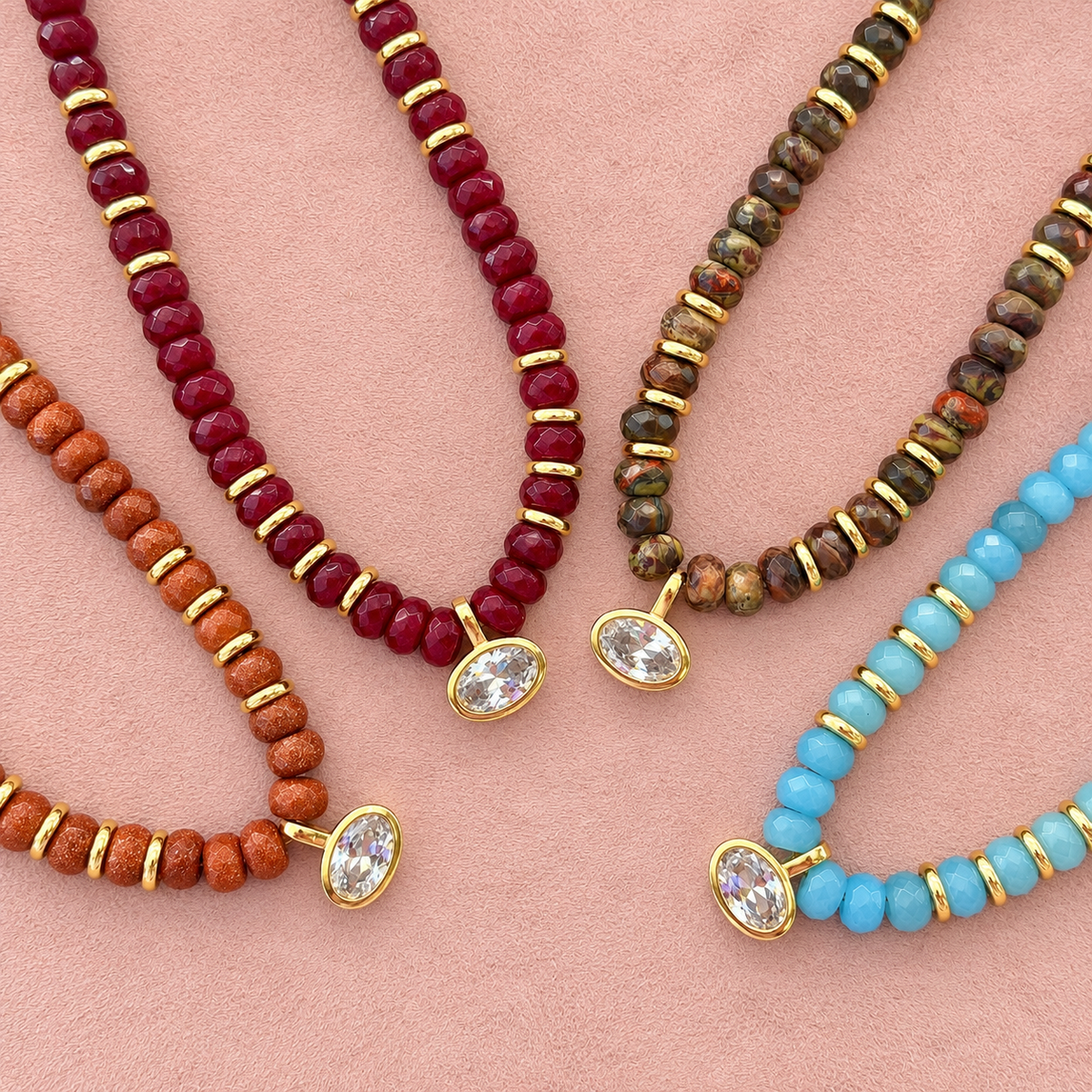 Candy Crystal Drop Necklace