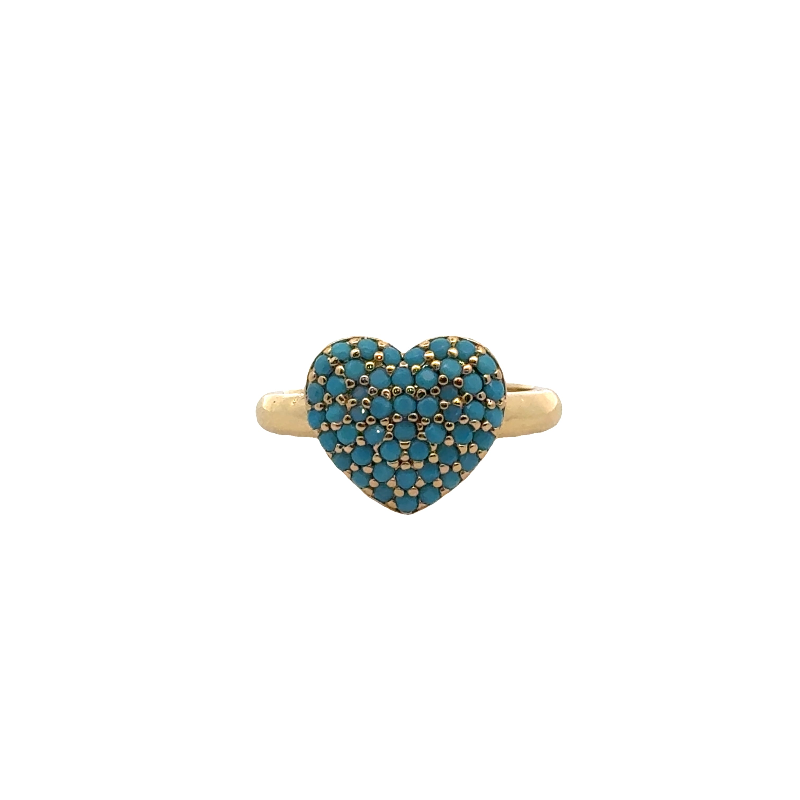 Full Zirconium Heart Ring