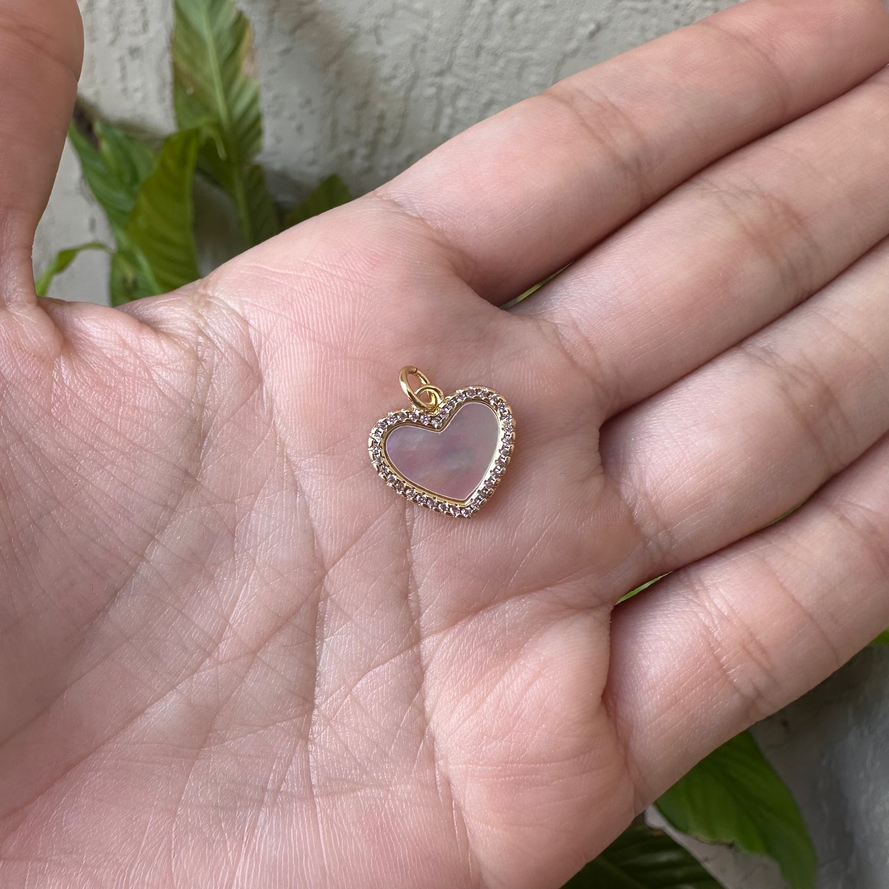 Heart Nacar Charm
