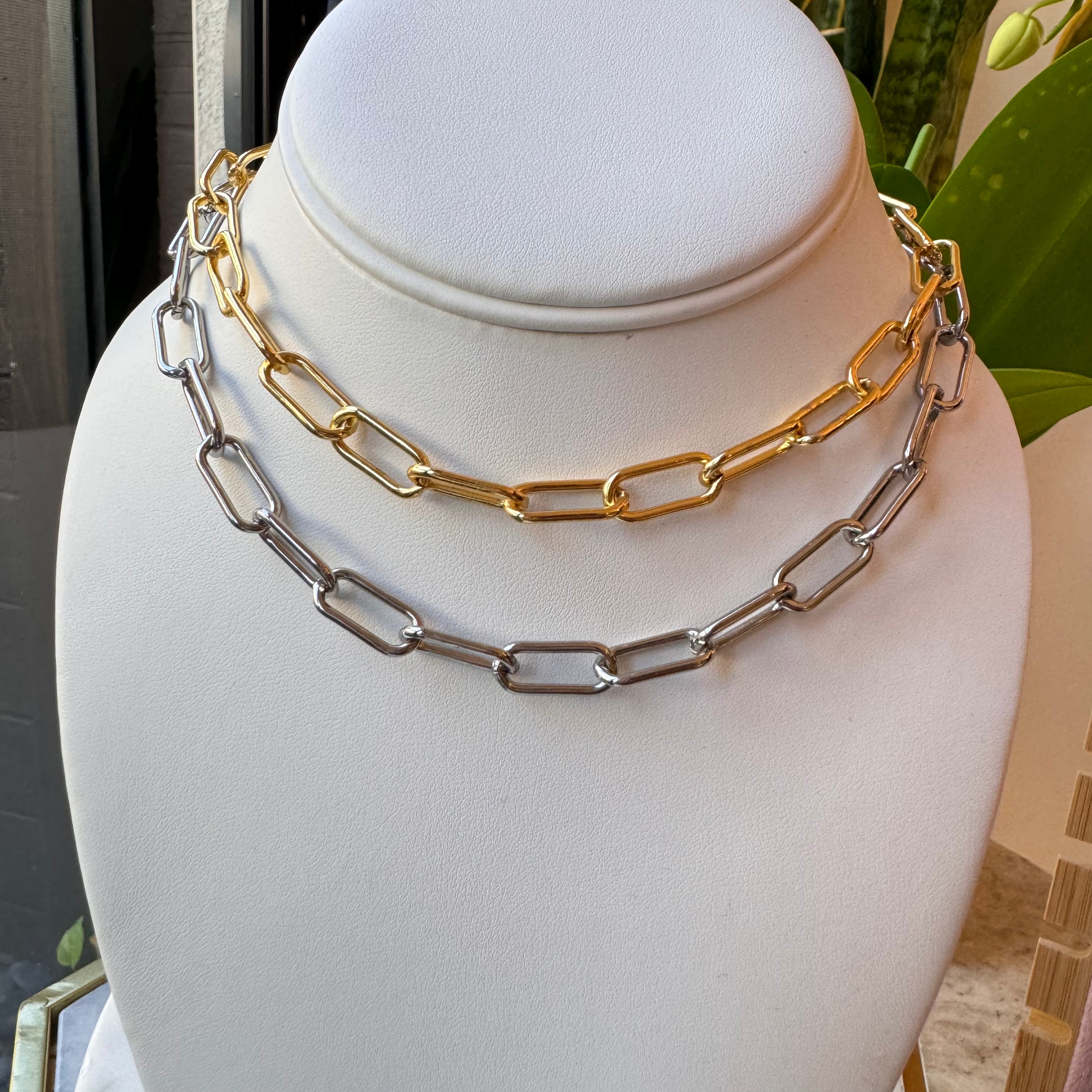 Paper Clip Chain Necklace
