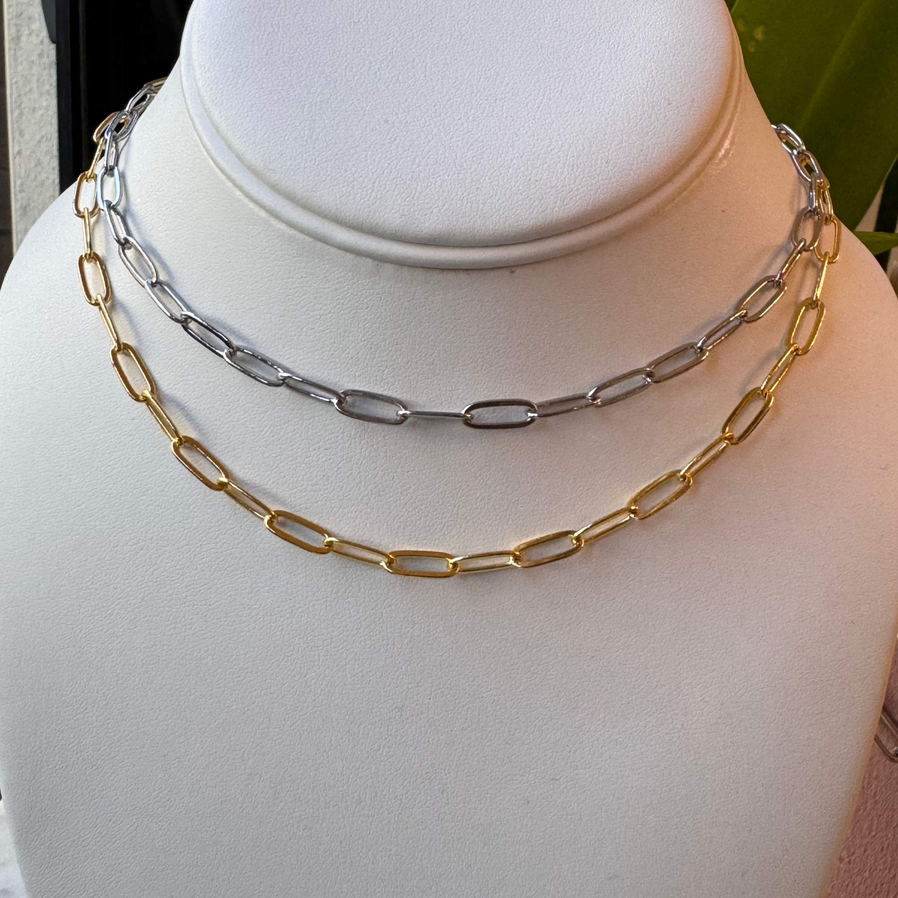 Paper Clip Chain Necklace