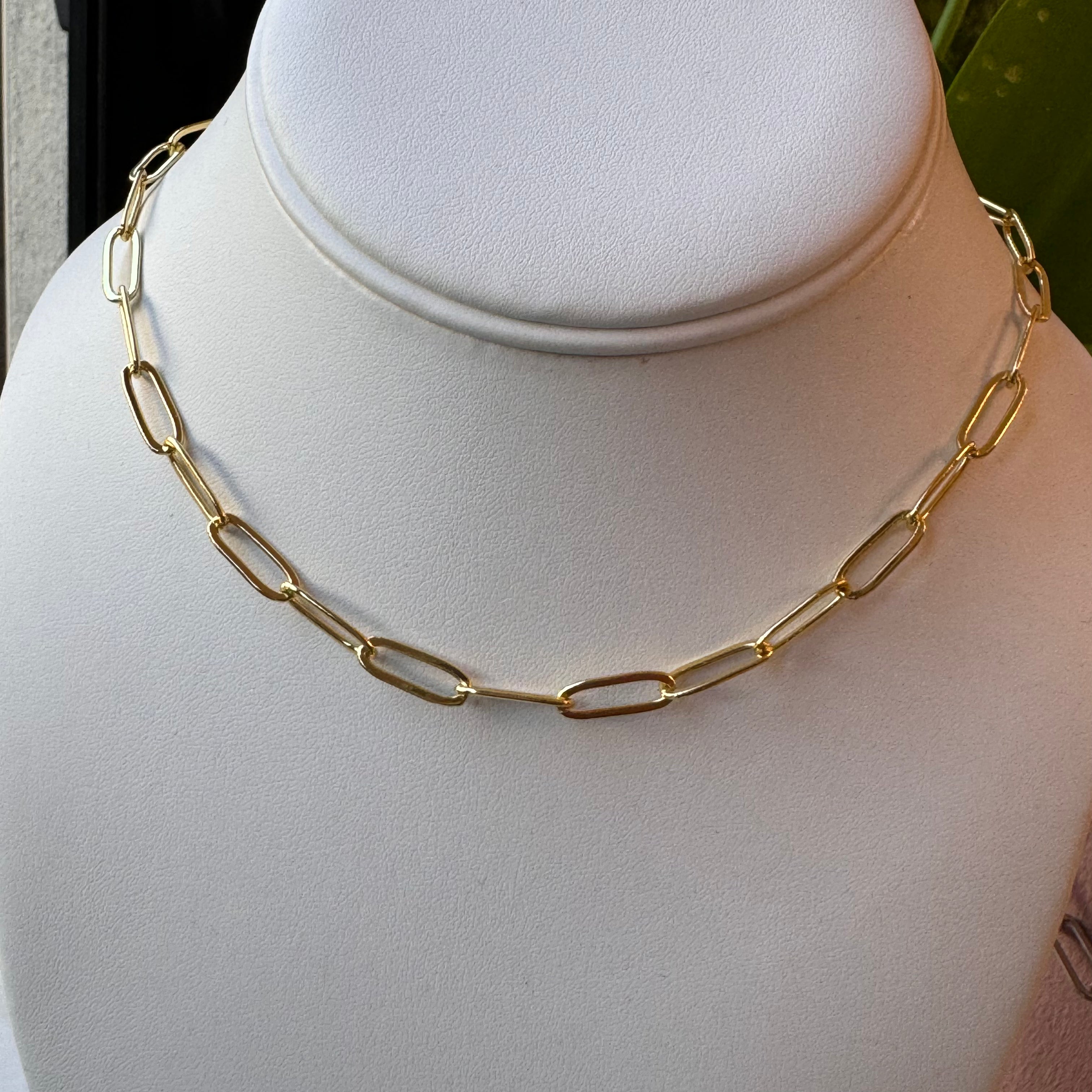 Paper Clip Chain Necklace