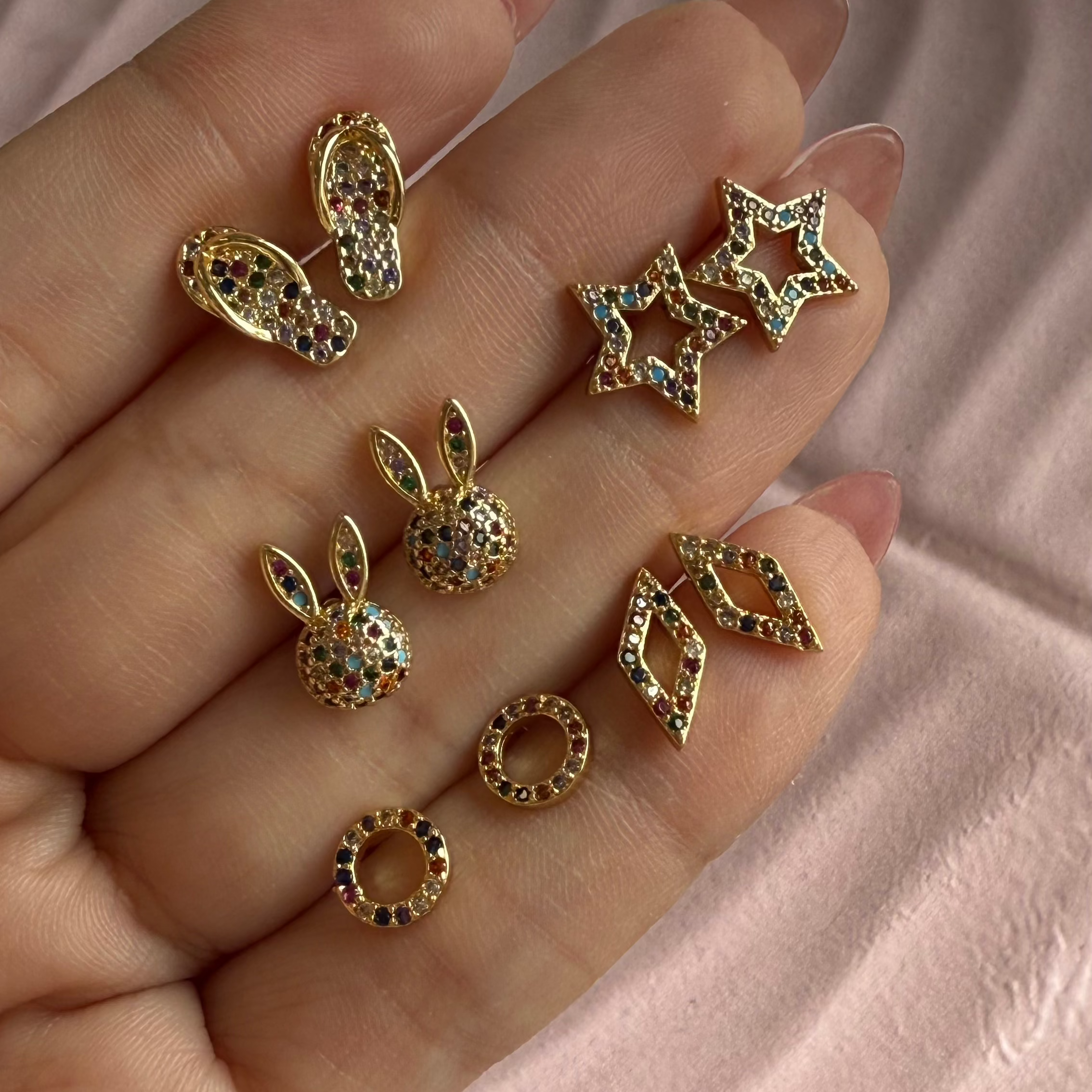 Color Crystals Earrings