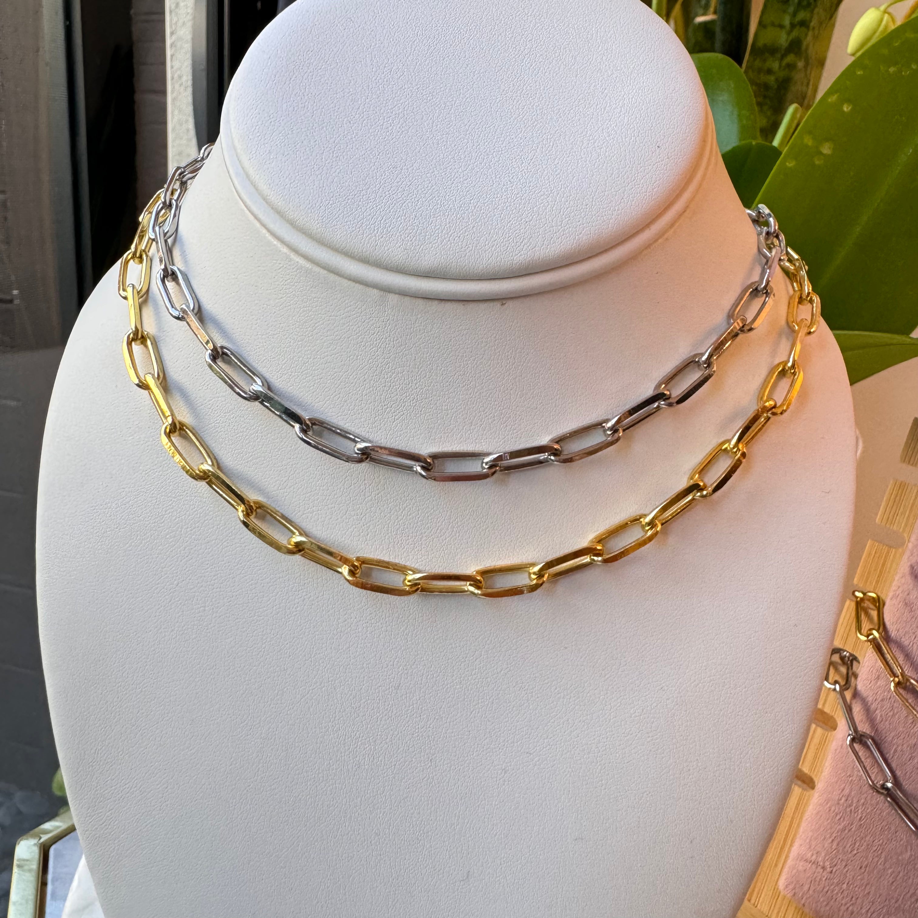 Paper Clip Chain Necklace