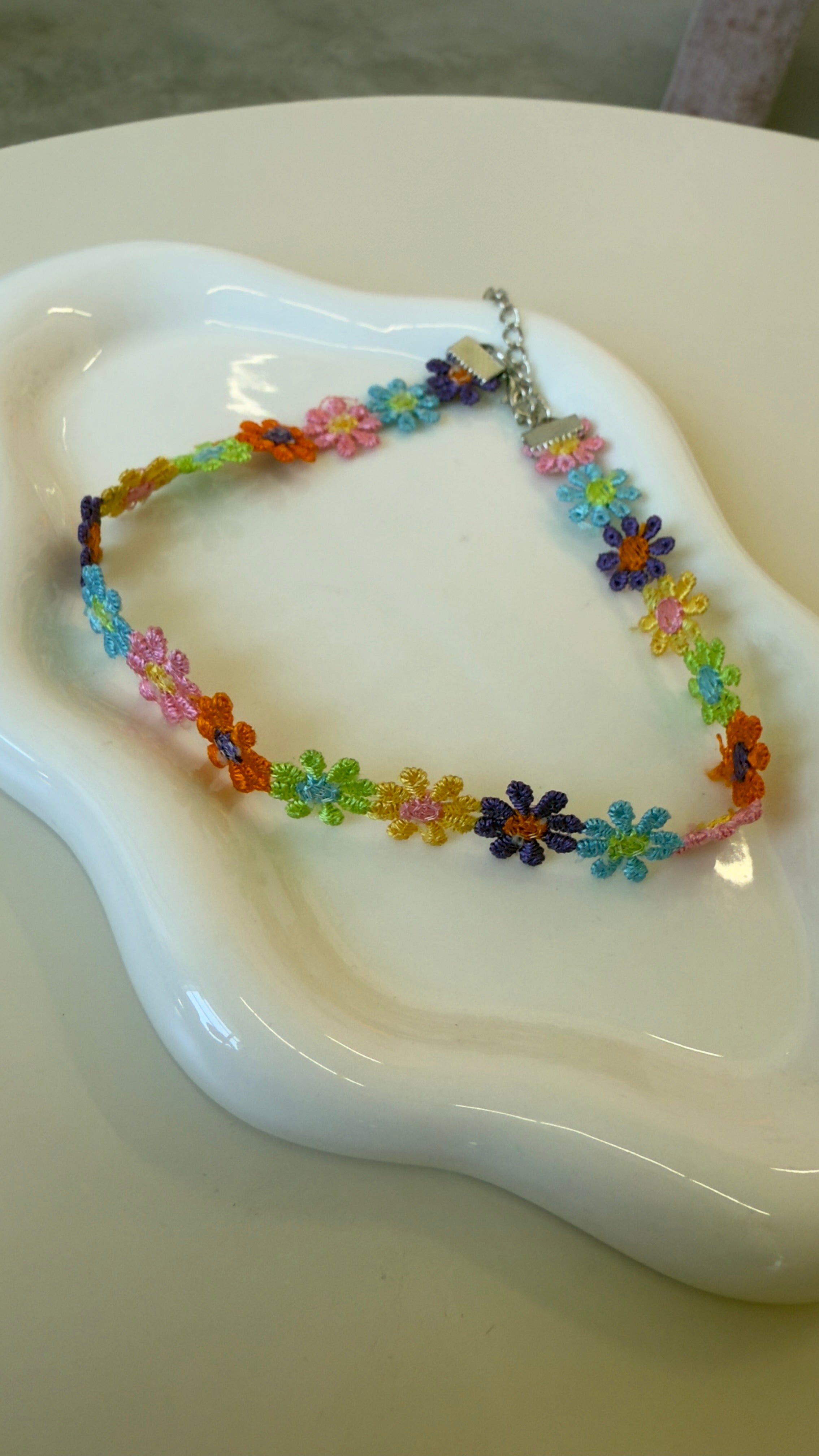 Floral Fabric Chocker